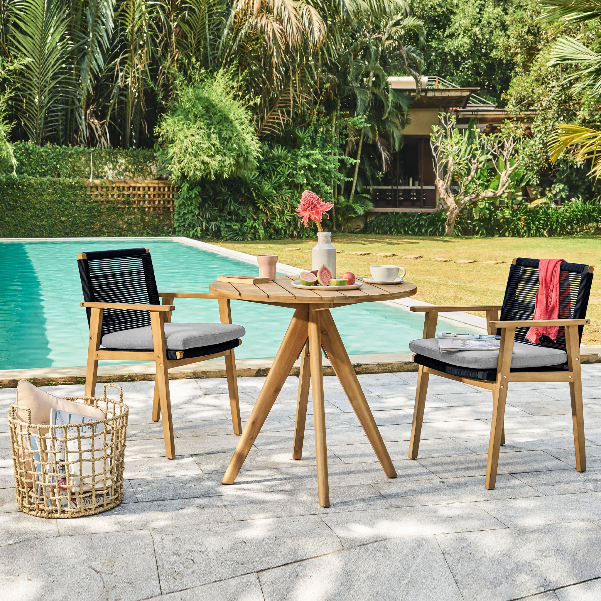 PANAY/BERGEN Set mobilier terasă/grădină, 2 scaune și masă - Image 2