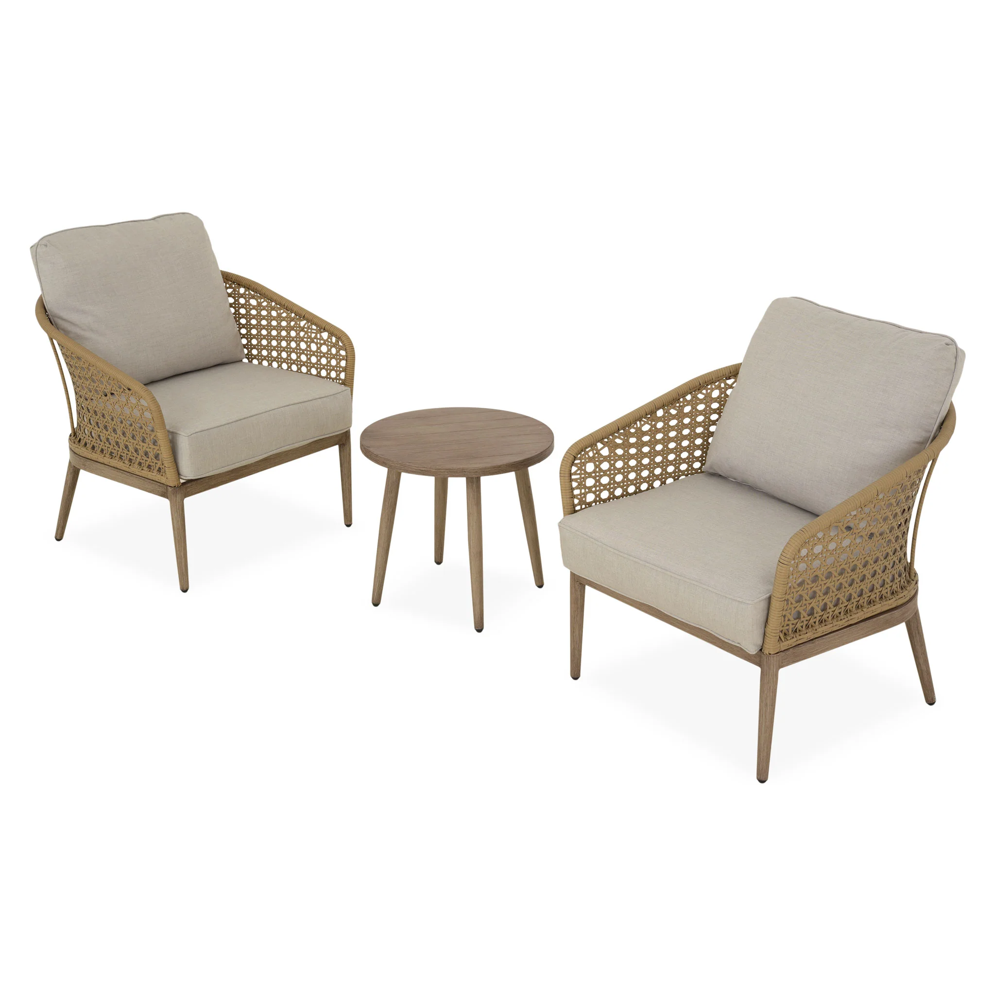 CORAL Set mobilier terasă/grădină, 2 fotolii și măsuță de cafea - Image 3
