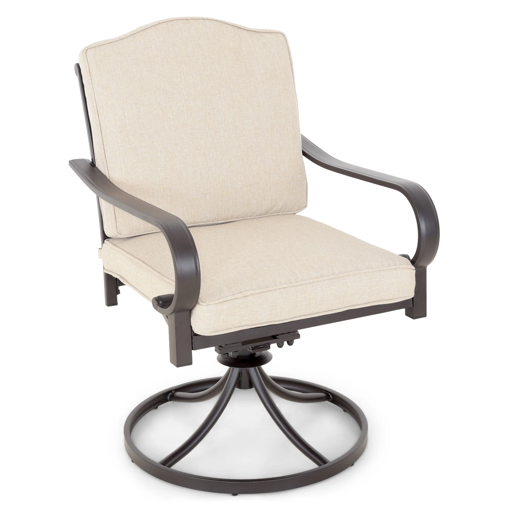 LAUREL Set mobilier terasă/grădină, 4 scaune, 2 balansoare/rotative și masă - Image 7