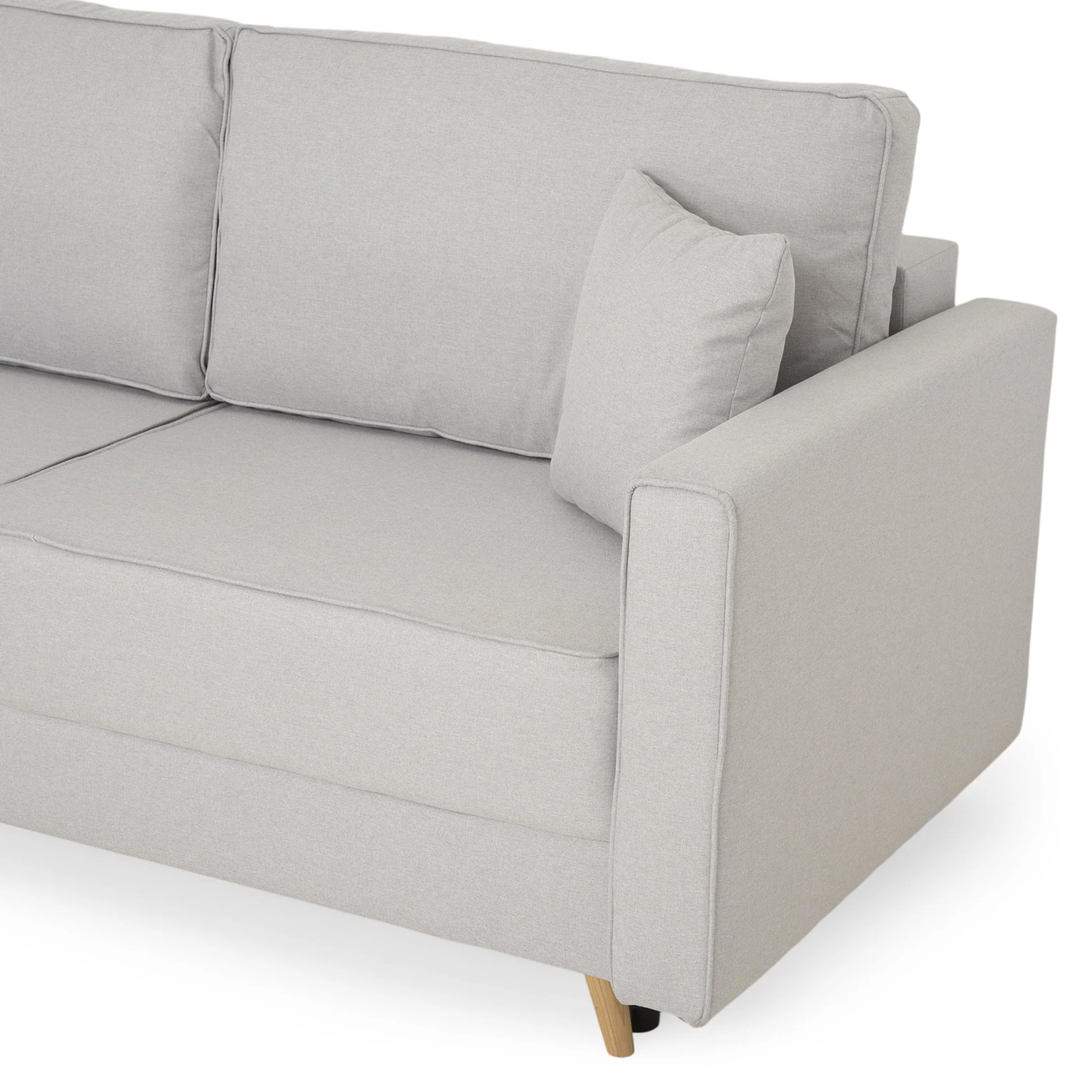 LAMBERT Canapea extensibilă 3 locuri, stofă - Image 14