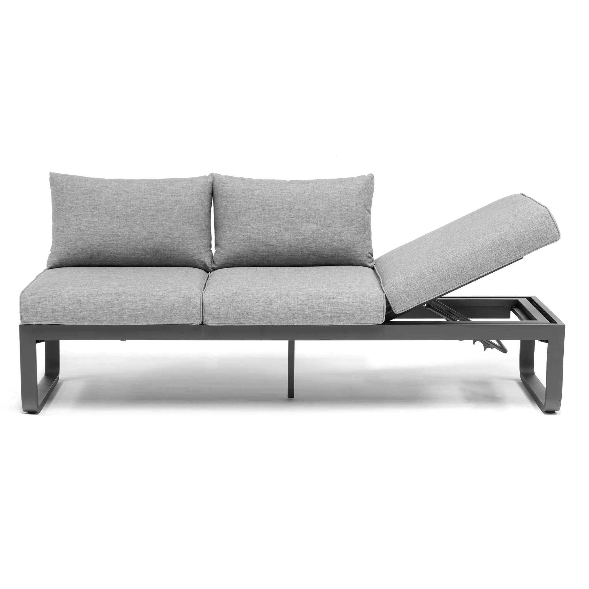 BLOOM Set mobilier terasă/grădină, canapea multifuncțională și 2 tăvițe laterale - Image 3