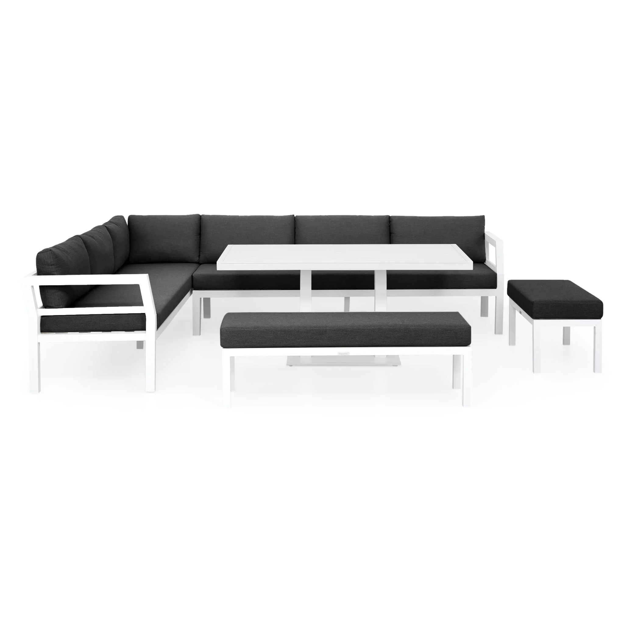 BONDI Set mobilier terasă/grădină, colțar, 2 banchete și masă - Image 152