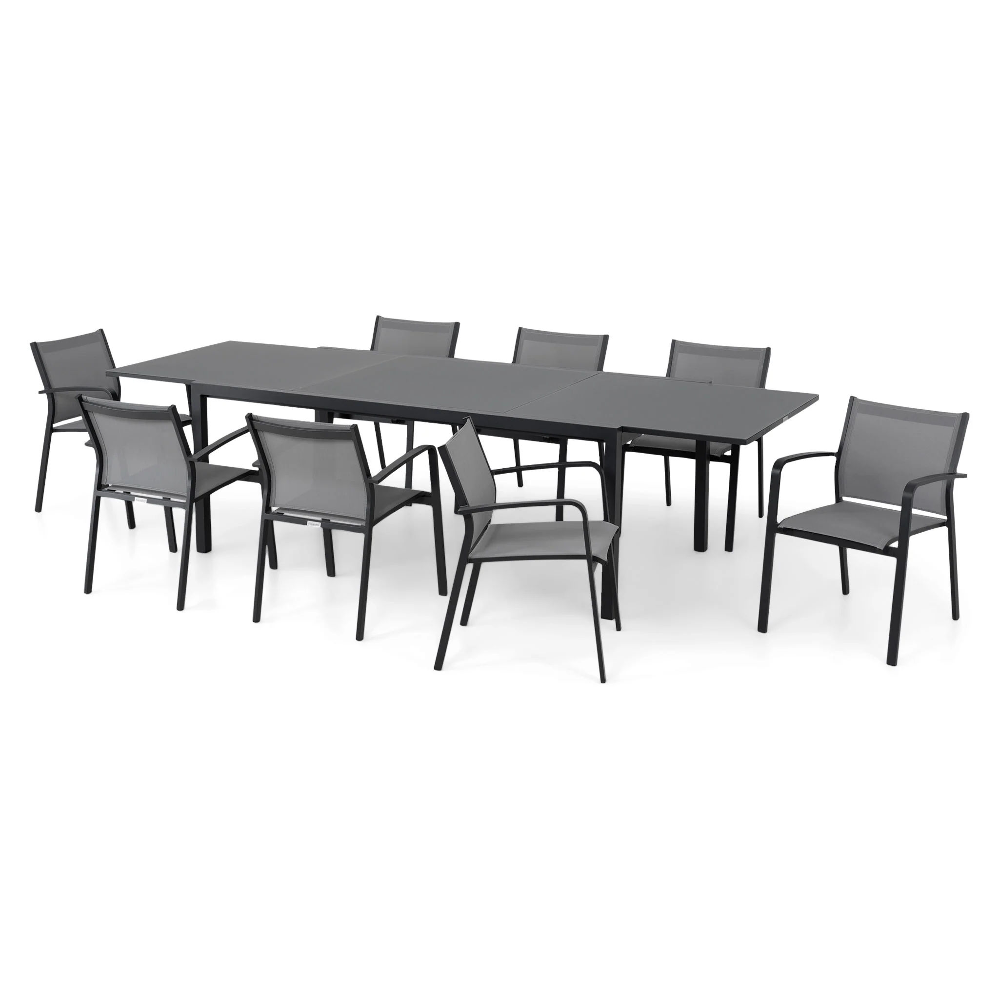 COSMO Set mobilier terasă/grădină, 8 scaune și masă extensibilă - Image 2