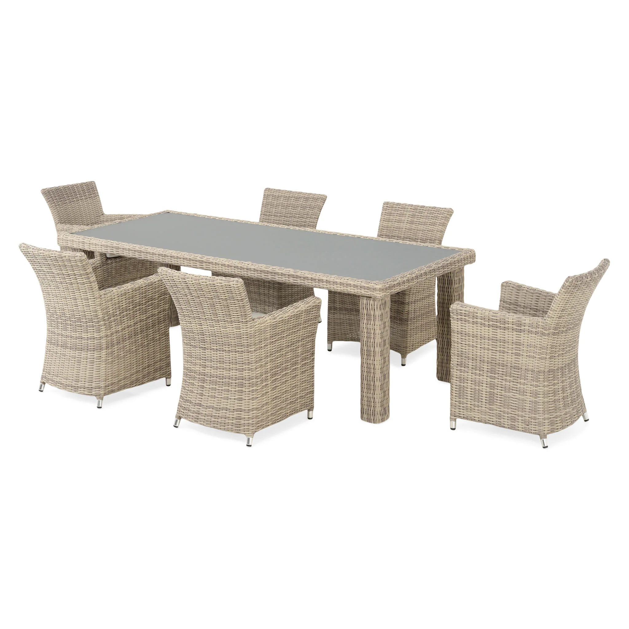 FLORIDA Set mobilier terasă/grădină, 6 scaune și masă - Image 3