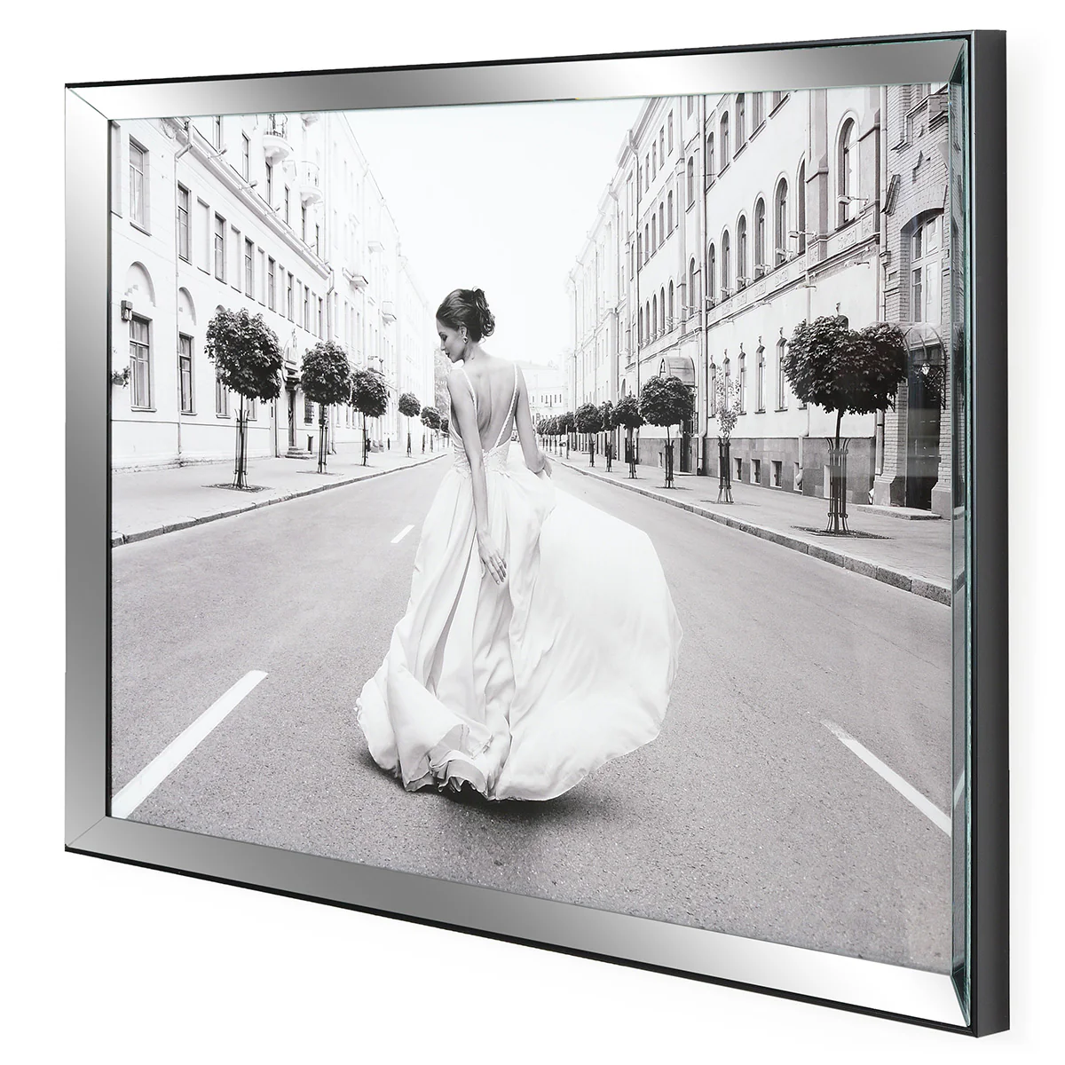 WHITE SATIN Tablou 100x70cm - Image 2