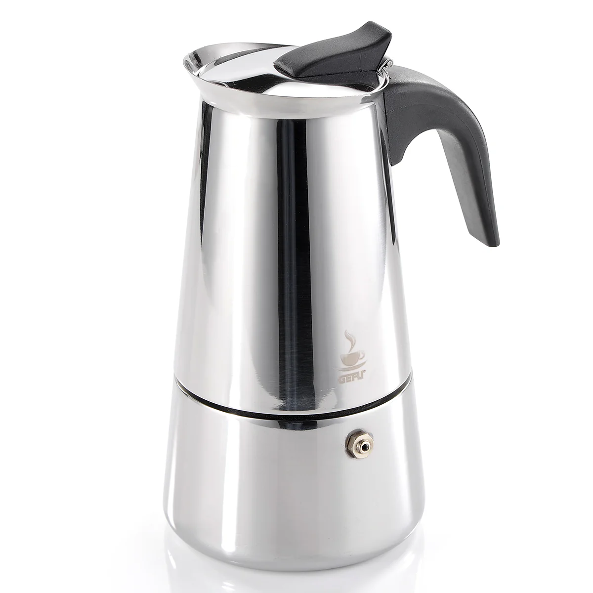 EMILIO Espressor aragaz, 4 cești, inox