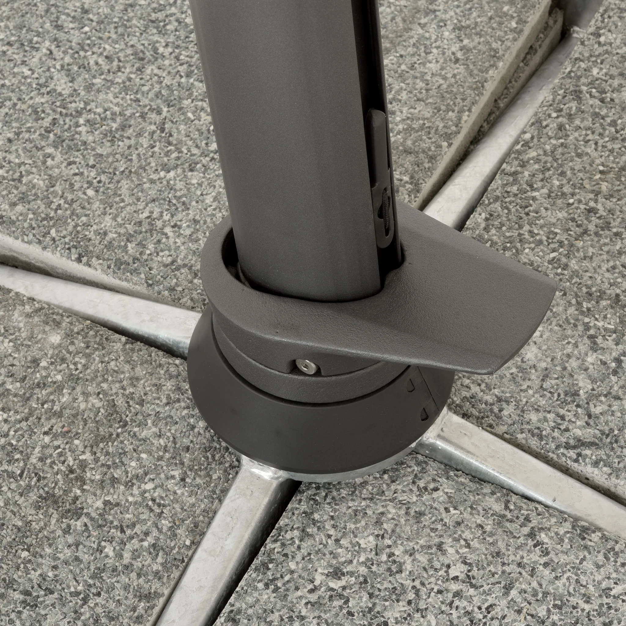 SOMBRANO EASY Umbrelă pătrată, bază inclusă, 350x350cm - Image 15