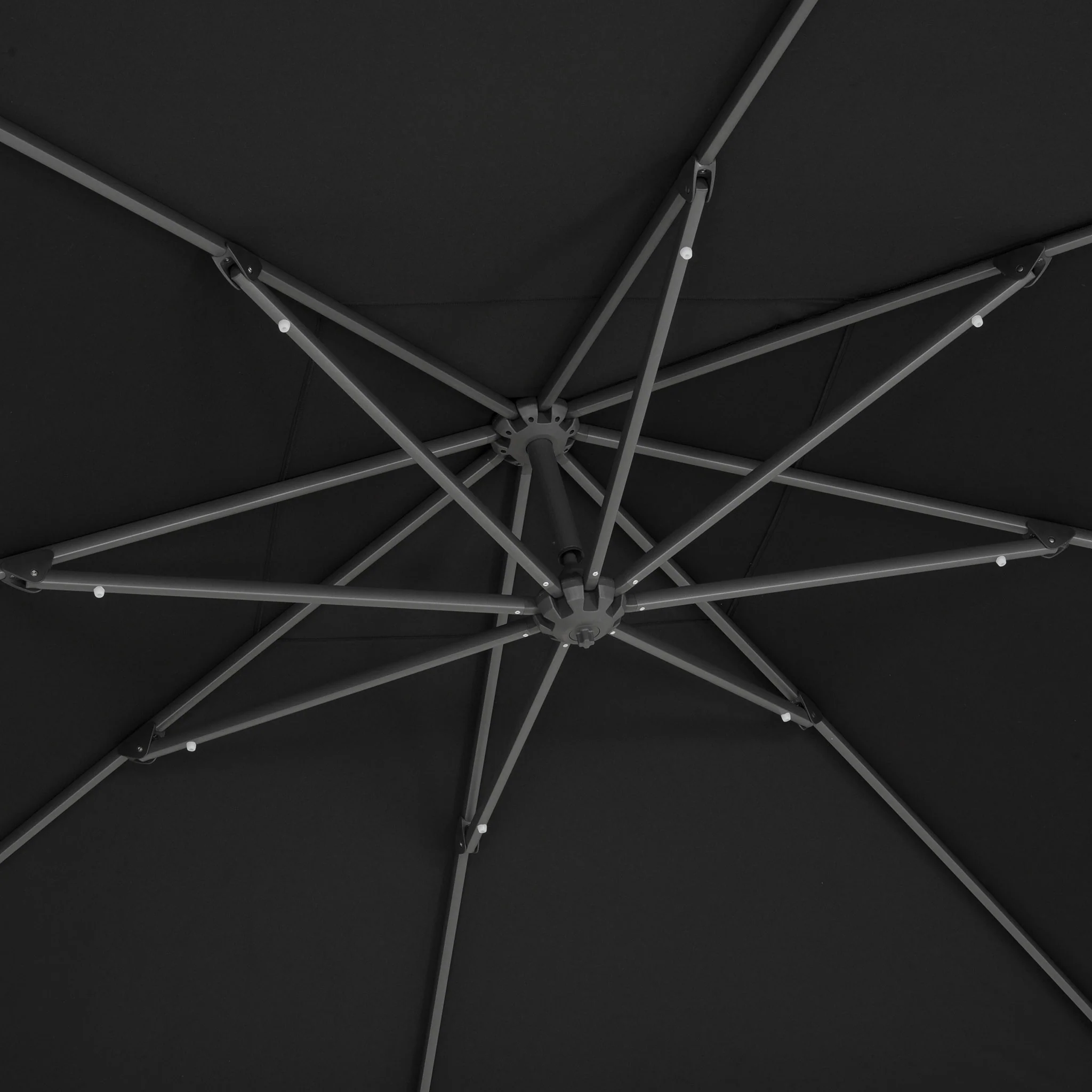 SOMBRANO PLUS Umbrelă pătrată, bază inclusă, 350x350cm - Image 10