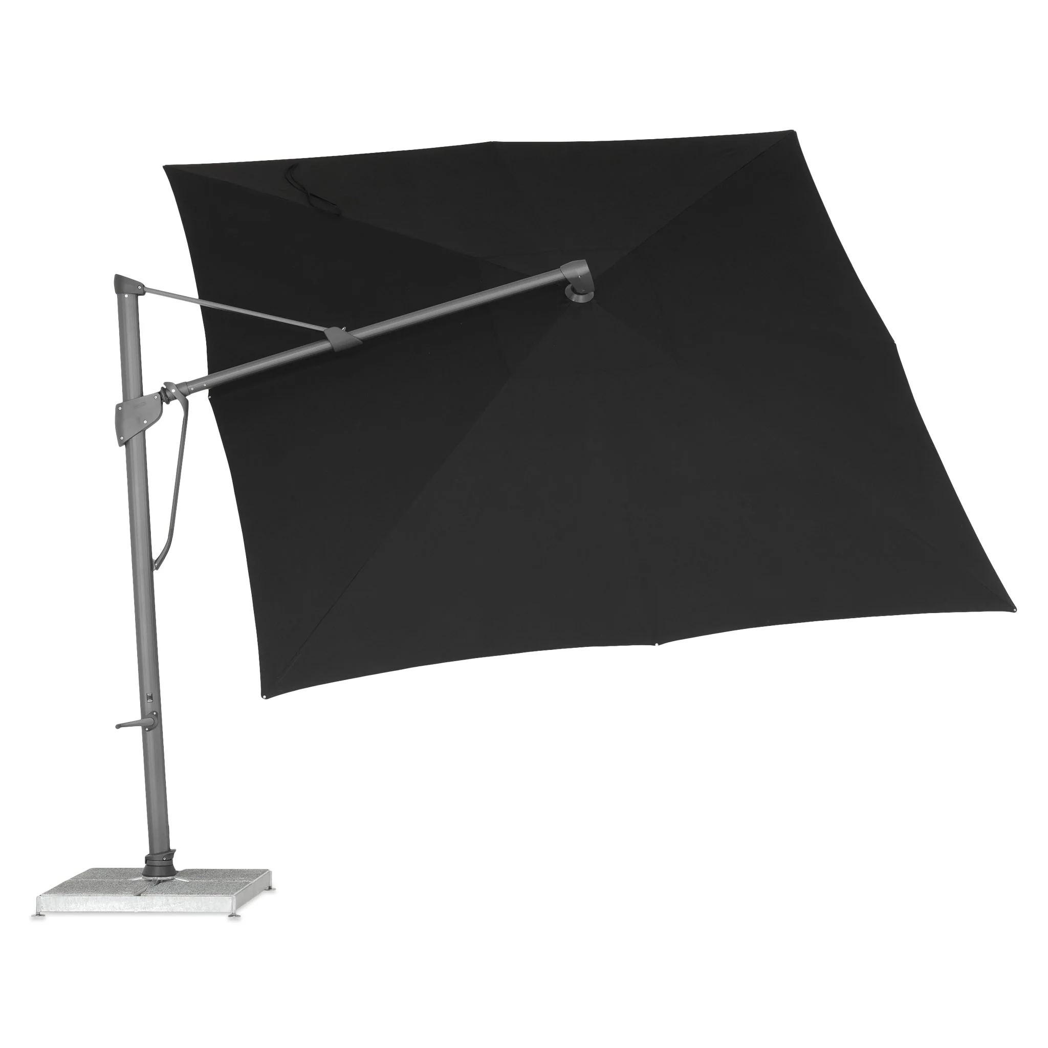 SOMBRANO PLUS Umbrelă pătrată, bază inclusă, 350x350cm - Image 8
