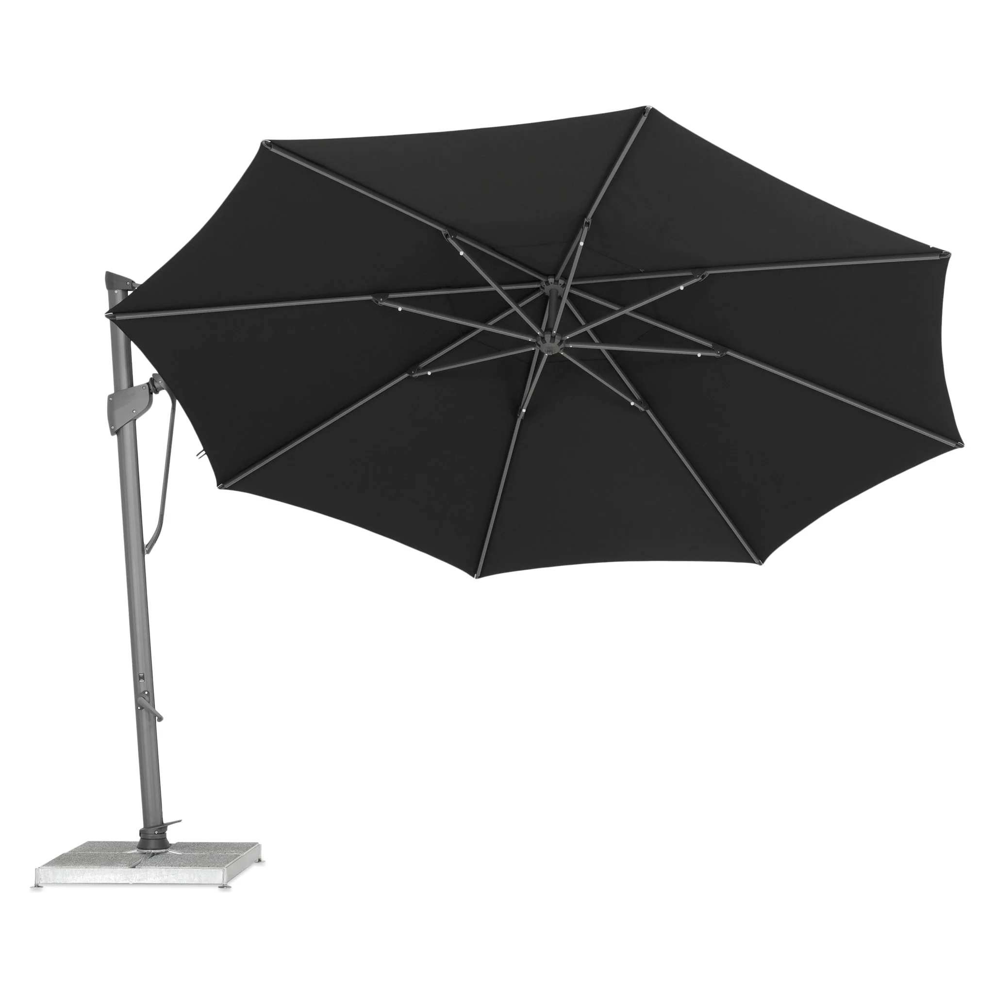 SOMBRANO PLUS Umbrelă rotundă, bază inclusă, D.400cm - Image 7