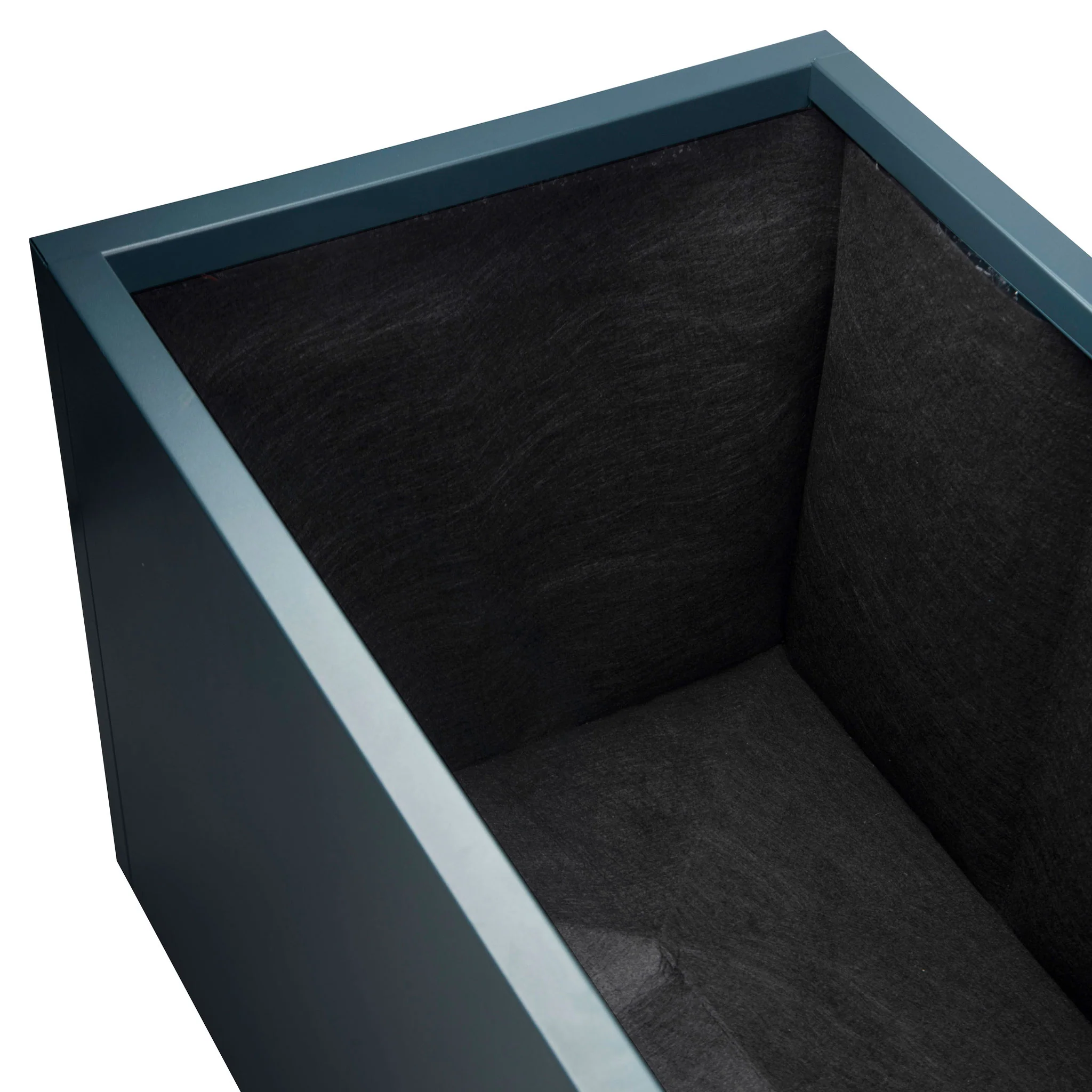 PLANTER METAL/WOOD CUBE Geantă din fetru geotextil - Image 2