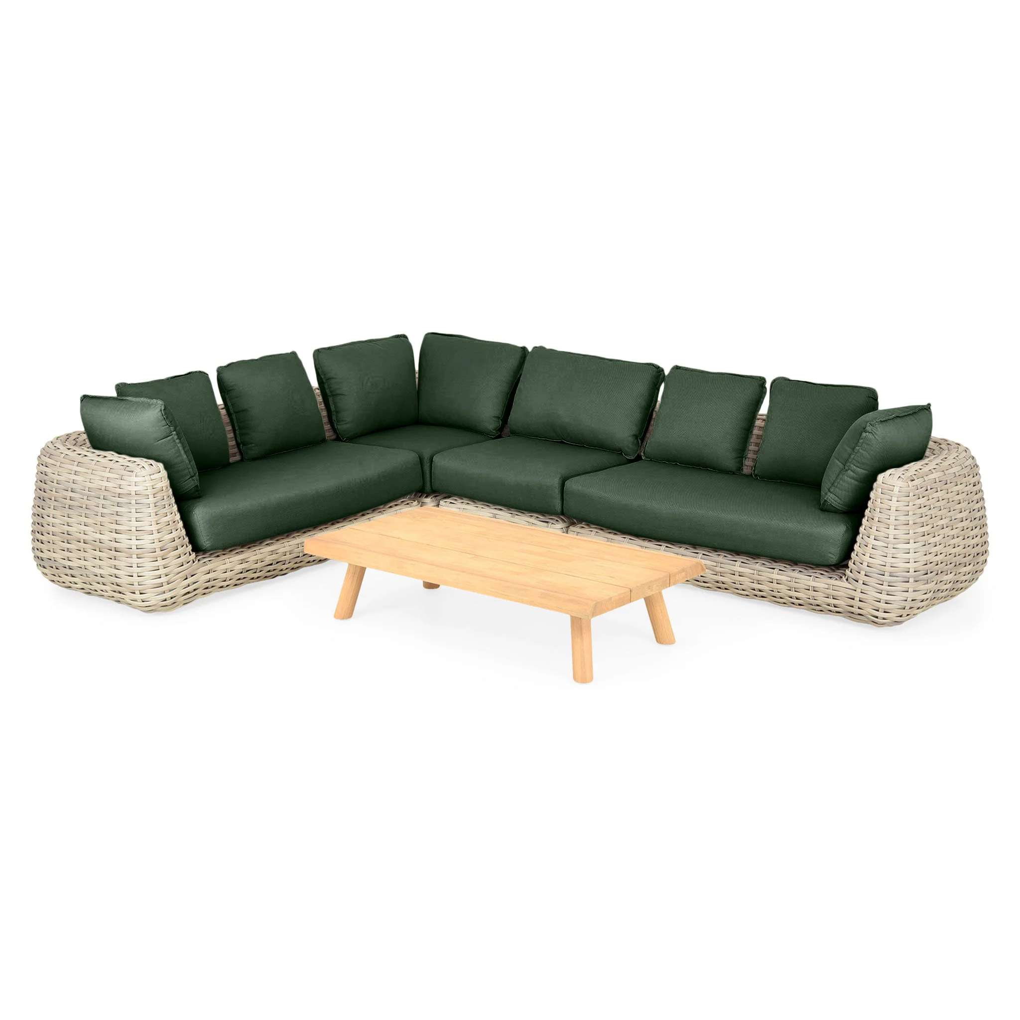 CANCUN Set mobilier terasă/grădină, 2 canapele, element colț, element central și măsuță de cafea - Image 75