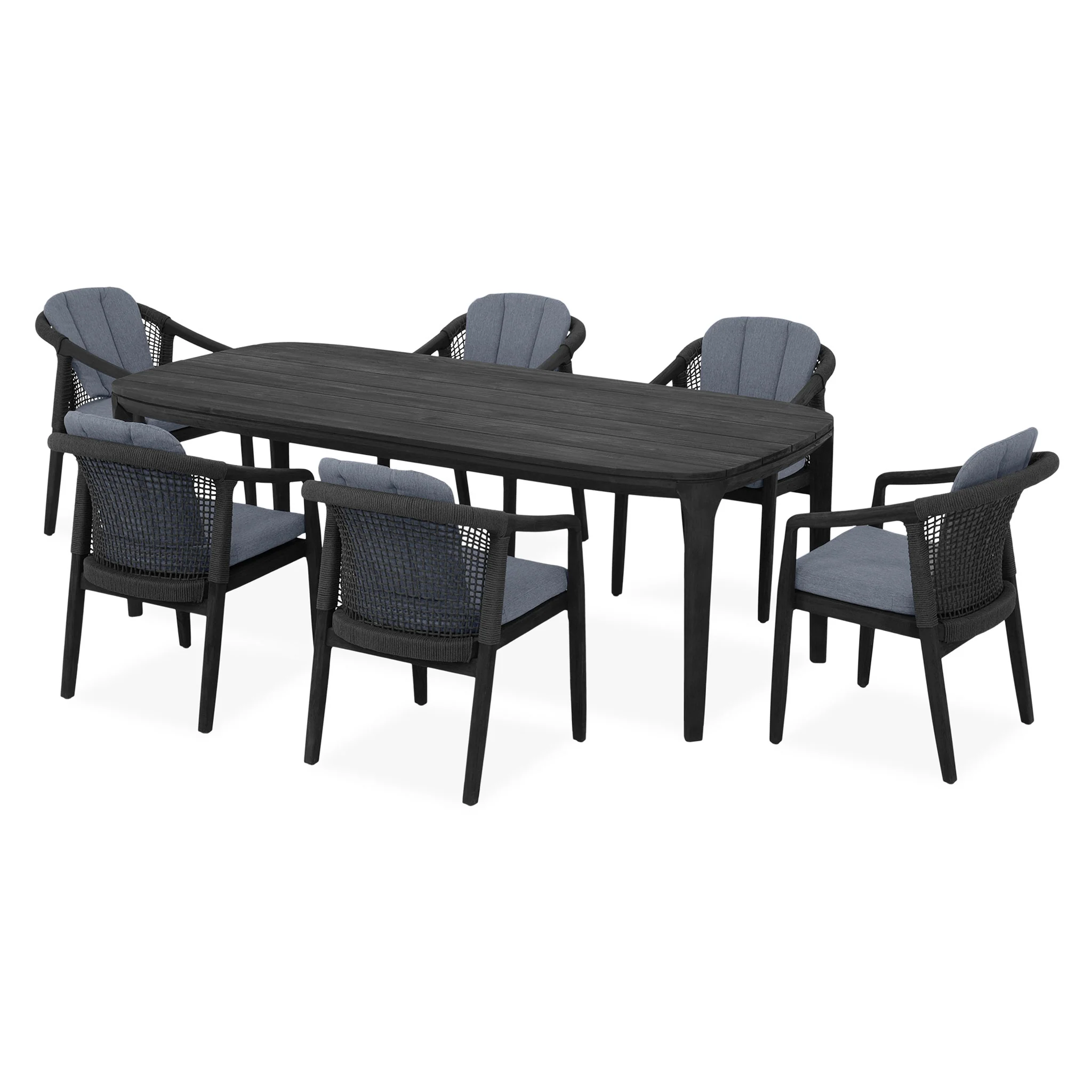 RIVERDALE Set mobilier terasă/grădină, 6 scaune și masă - Image 27