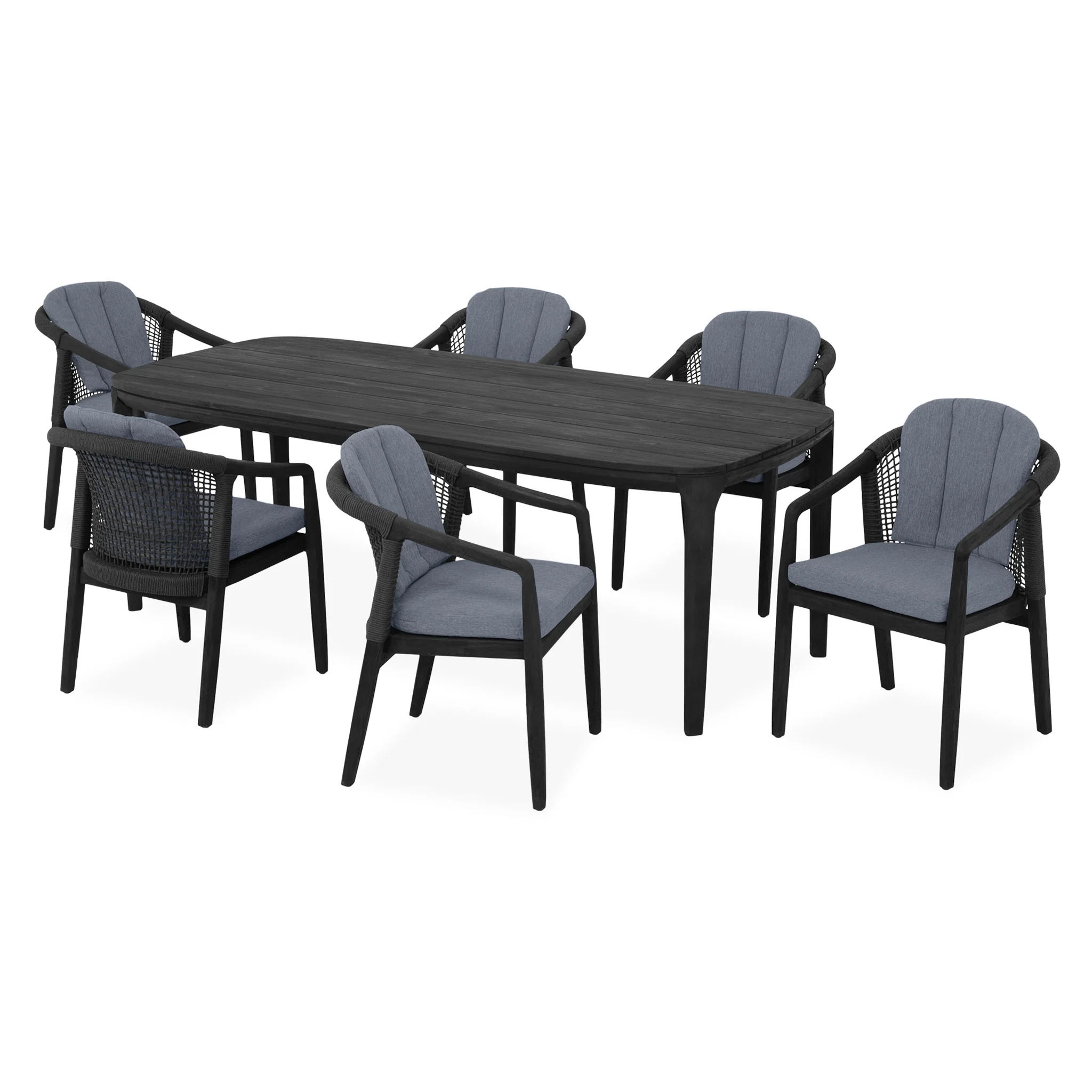 RIVERDALE Set mobilier terasă/grădină, 6 scaune și masă - Image 28