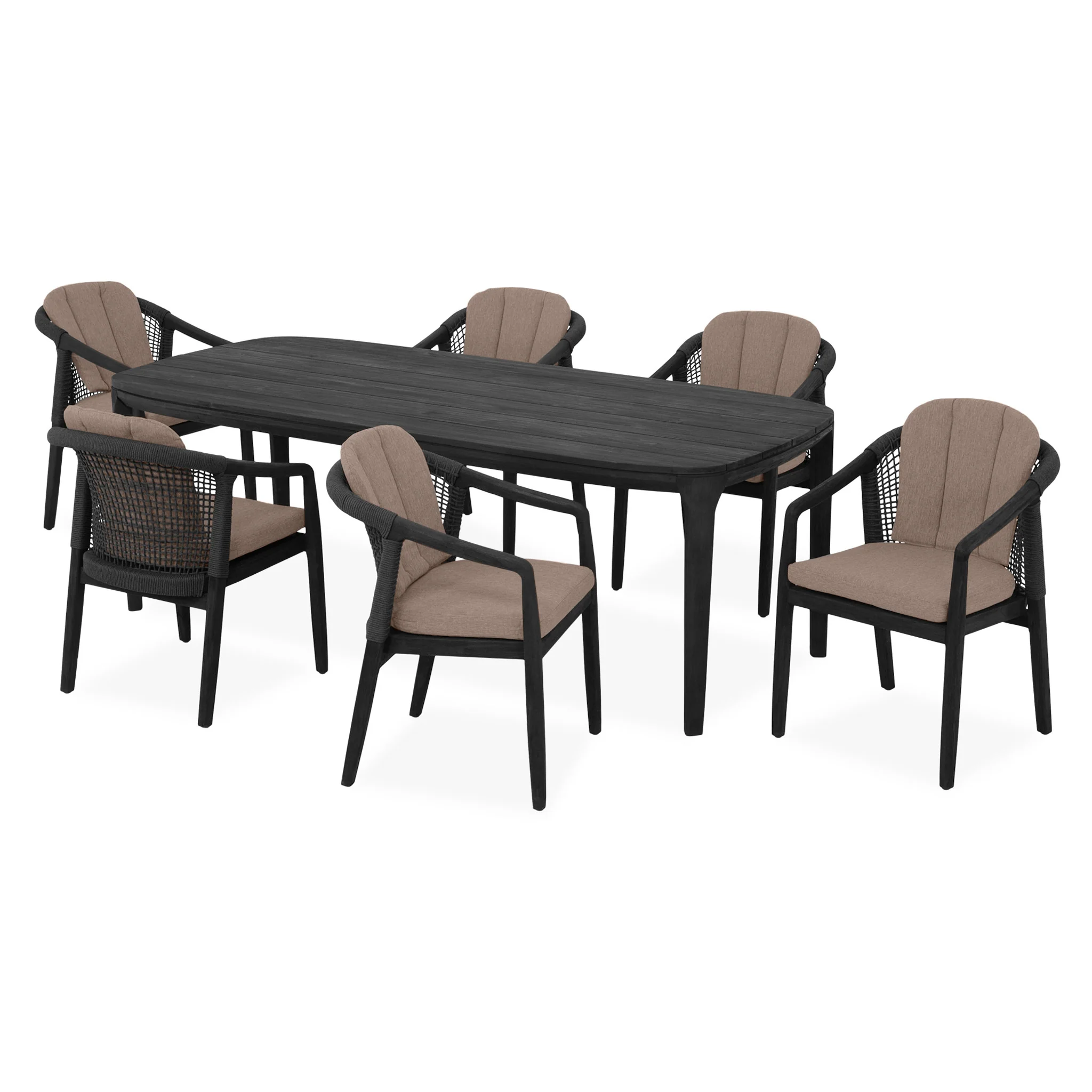 RIVERDALE Set mobilier terasă/grădină, 6 scaune și masă - Image 31