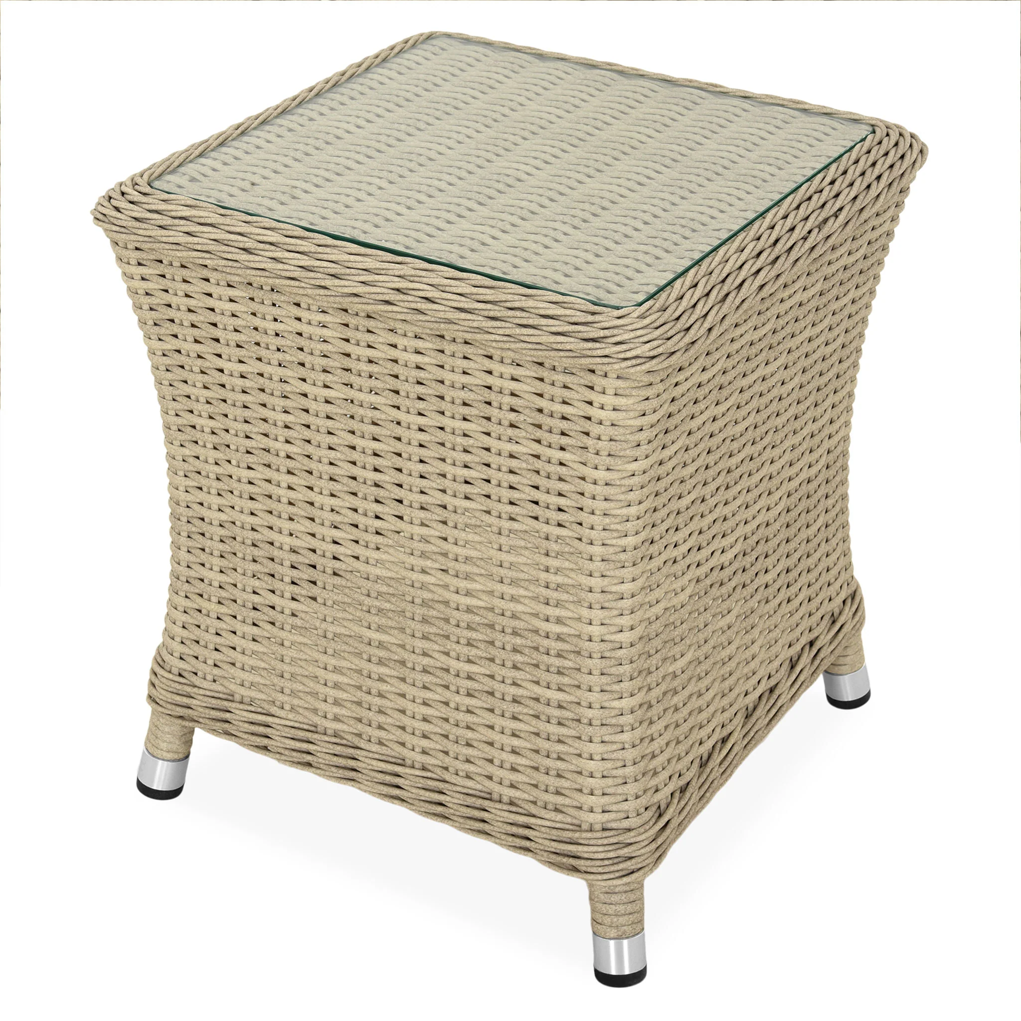 ERIN Set mobilier terasă/grădină, 2 fotolii, 2 taburete și măsuță colț - Image 13
