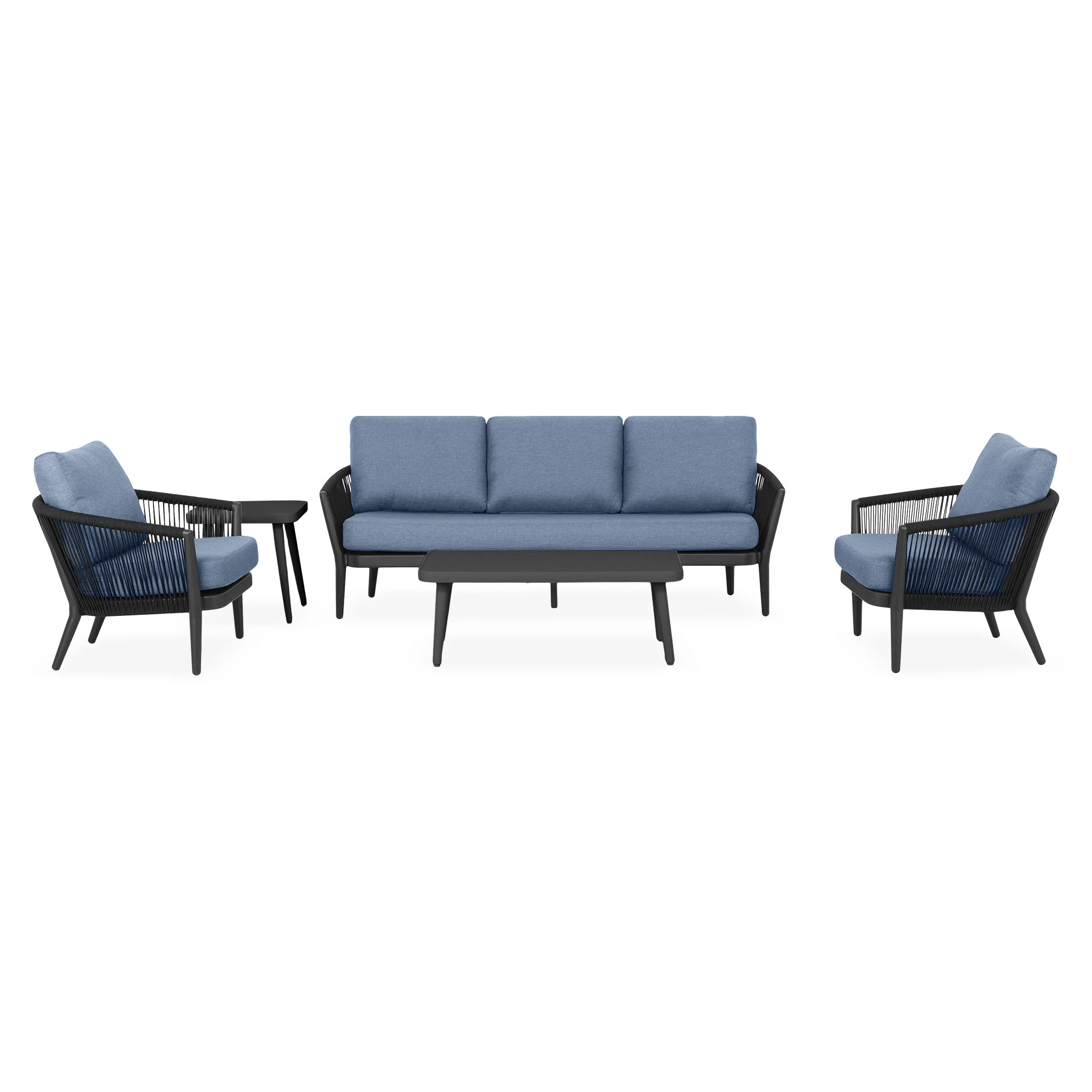 ORSO Set mobilier terasă/grădină, 2 fotolii, canapea și 2 măsuțe - Image 12