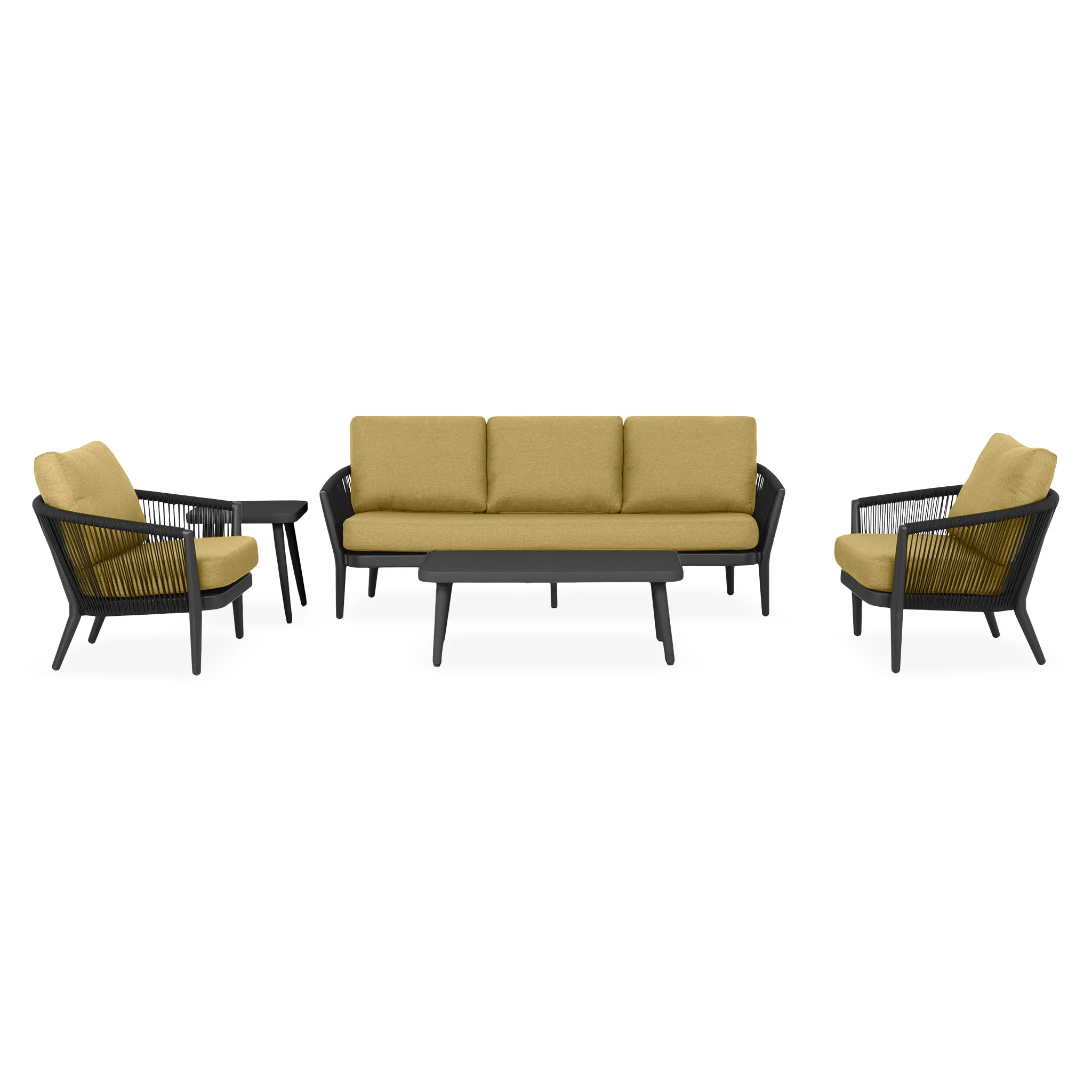 ORSO Set mobilier terasă/grădină, 2 fotolii, canapea și 2 măsuțe - Image 27
