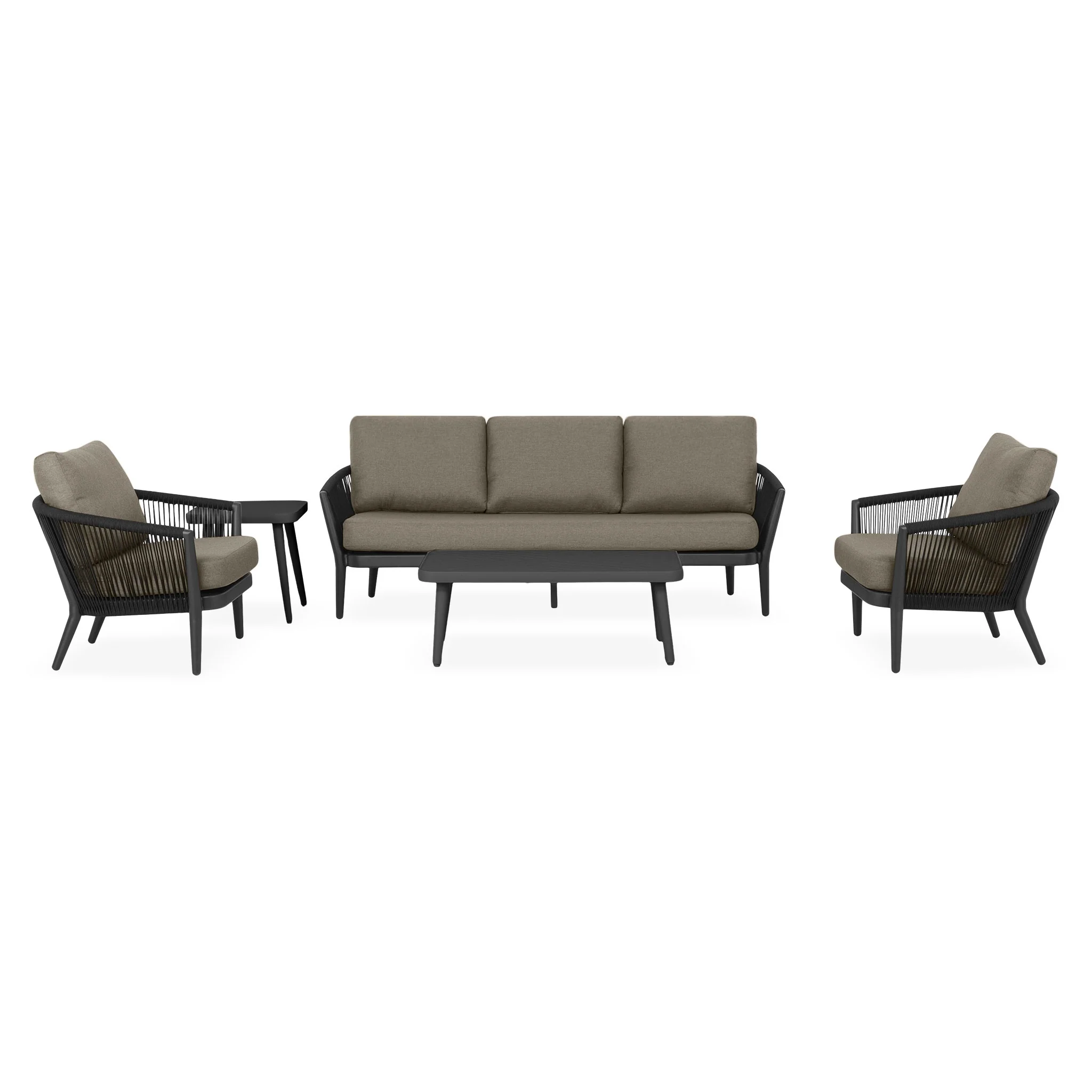 ORSO Set mobilier terasă/grădină, 2 fotolii, canapea și 2 măsuțe - Image 33