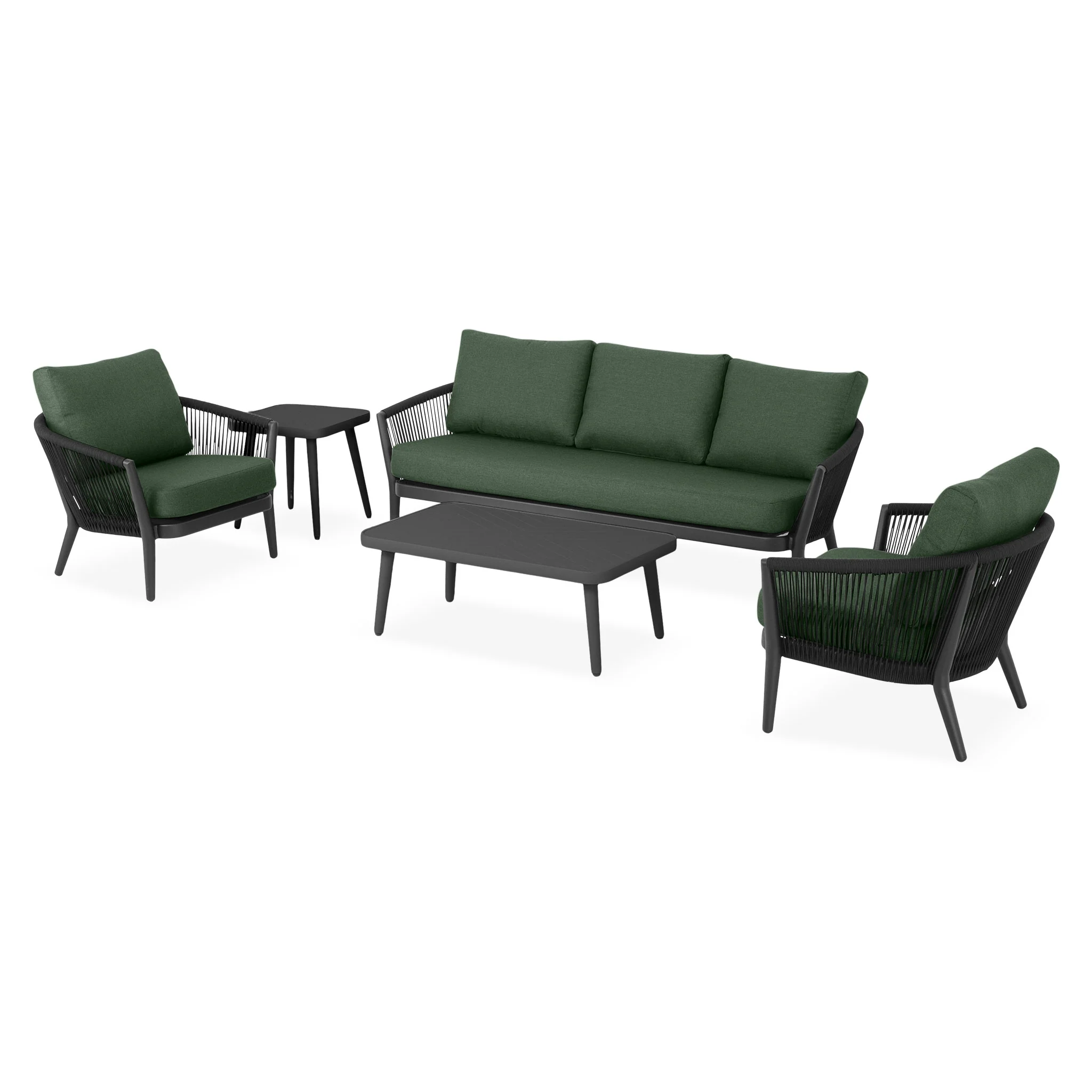 ORSO Set mobilier terasă/grădină, 2 fotolii, canapea și 2 măsuțe - Image 43