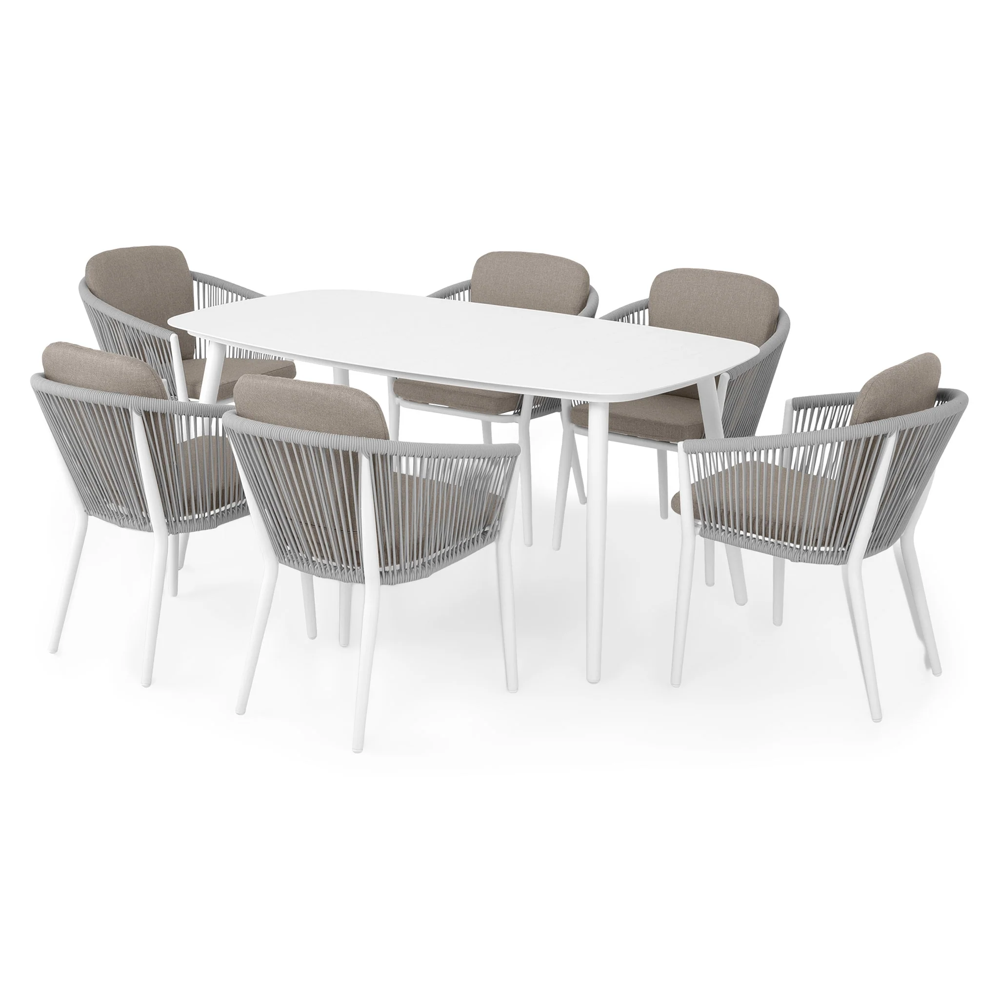 ORSO Set mobilier terasă/grădină, 6 scaune și masă - Image 25