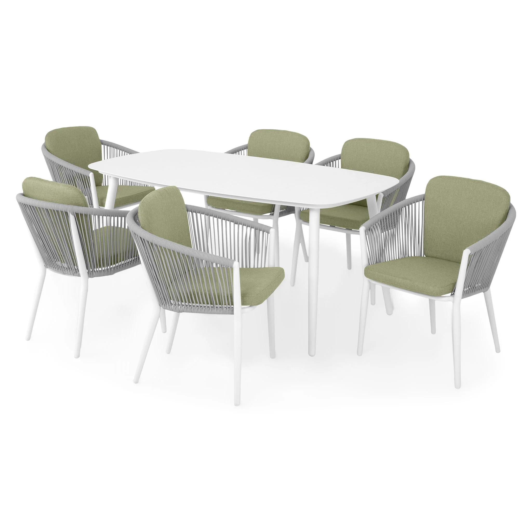 ORSO Set mobilier terasă/grădină, 6 scaune și masă - Image 44