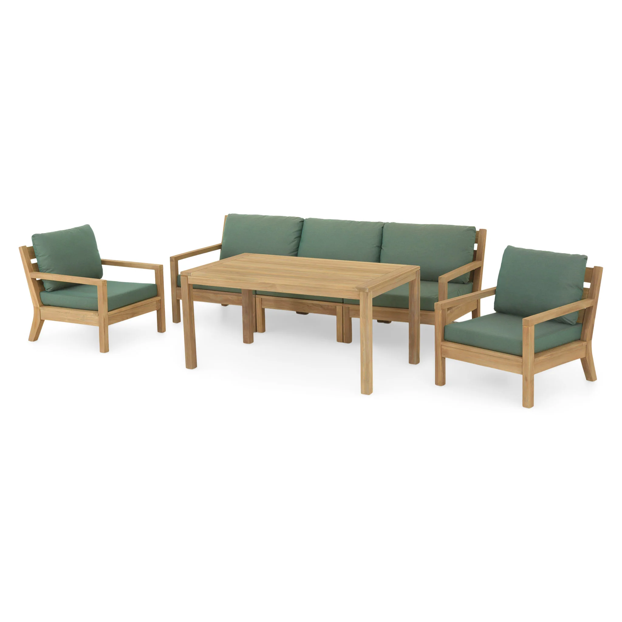 FRAME Set mobilier terasă/grădină, fotoliu, fotoliu 1 braț, element central și masă - Image 3
