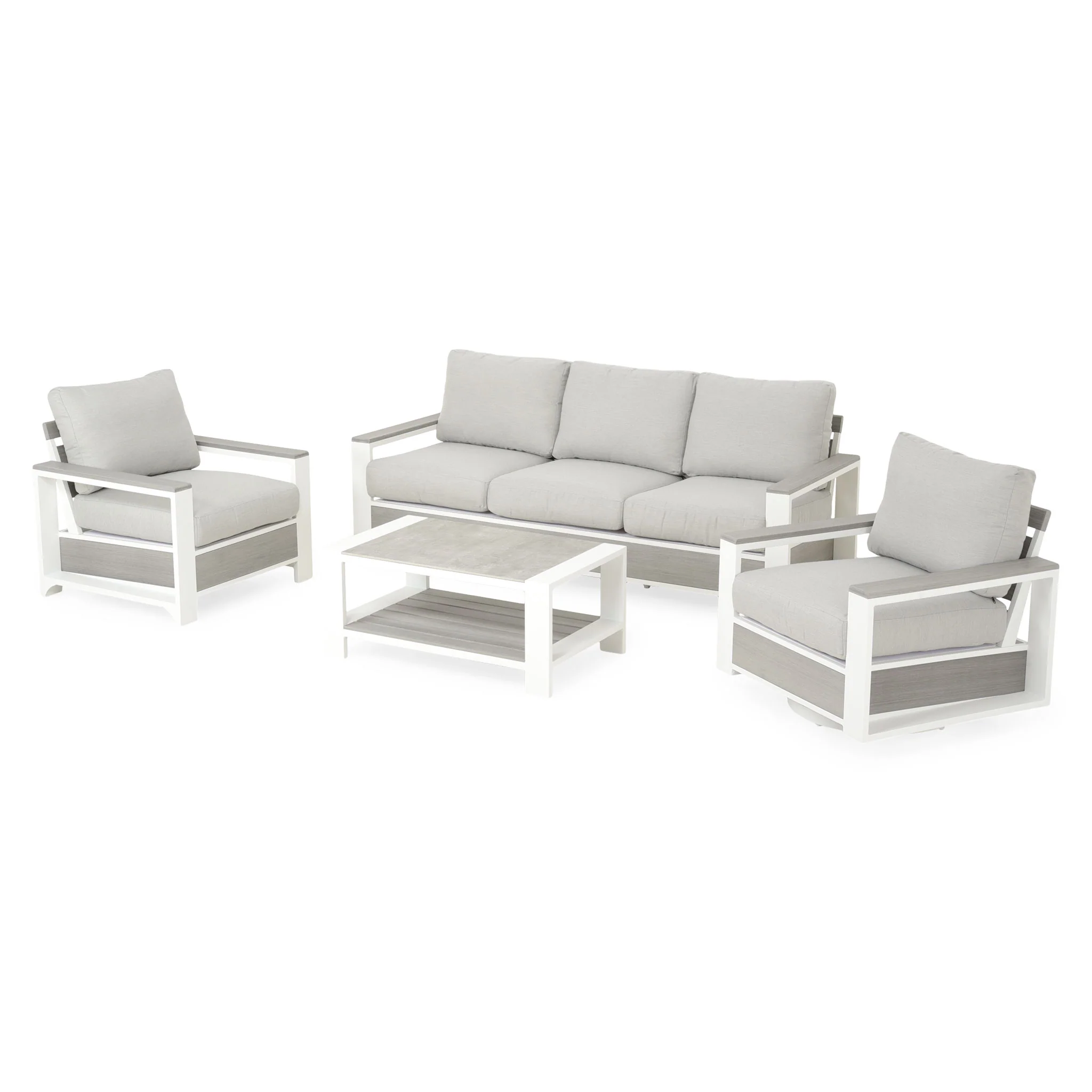 KENDALLE Set mobilier terasă/grădină, 2 fotolii, canapea și măsuță - Image 3