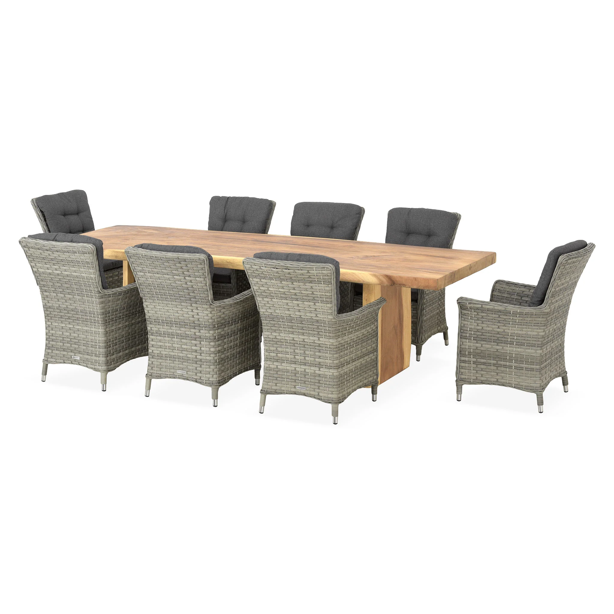JAVA/FRESMO Set mobilier terasă/grădină, 8 scaune și masă - Image 2