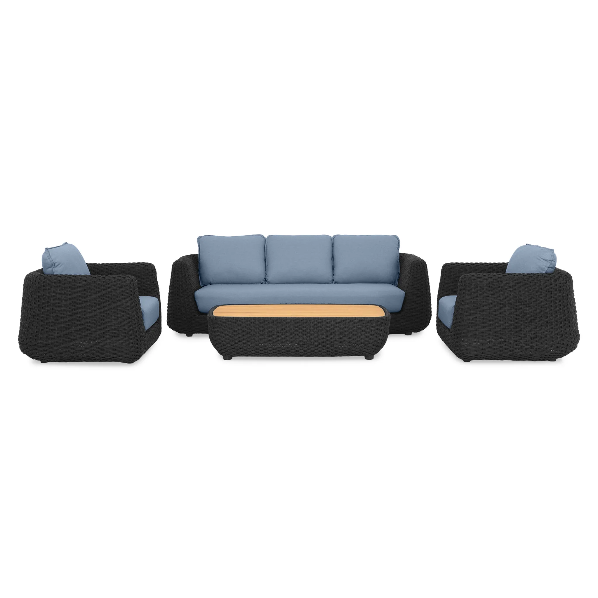 SAINT TROPEZ Set mobilier terasă/grădină, 2 fotolii, canapea și măsuță - Image 45