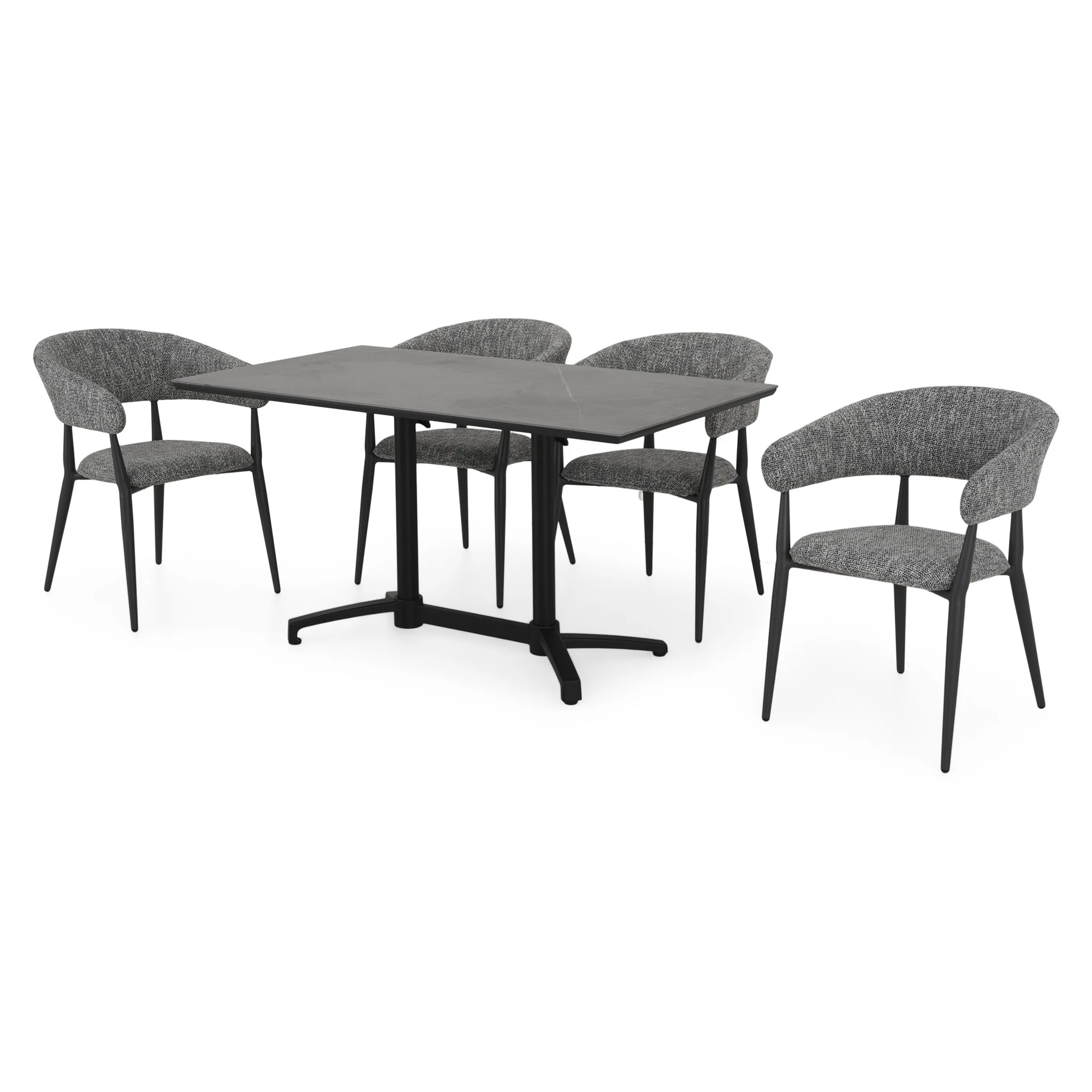 CLEO/NEXUS Set mobilier terasă/grădină, 4 scaune și masă - Image 2
