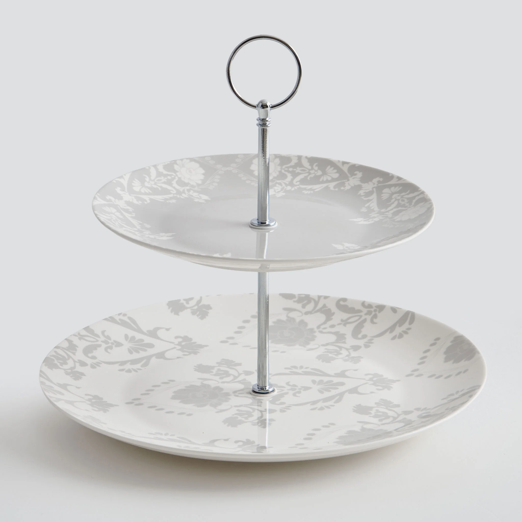 TIFFANY Platou supraetajat, porțelan, D.20/26cm