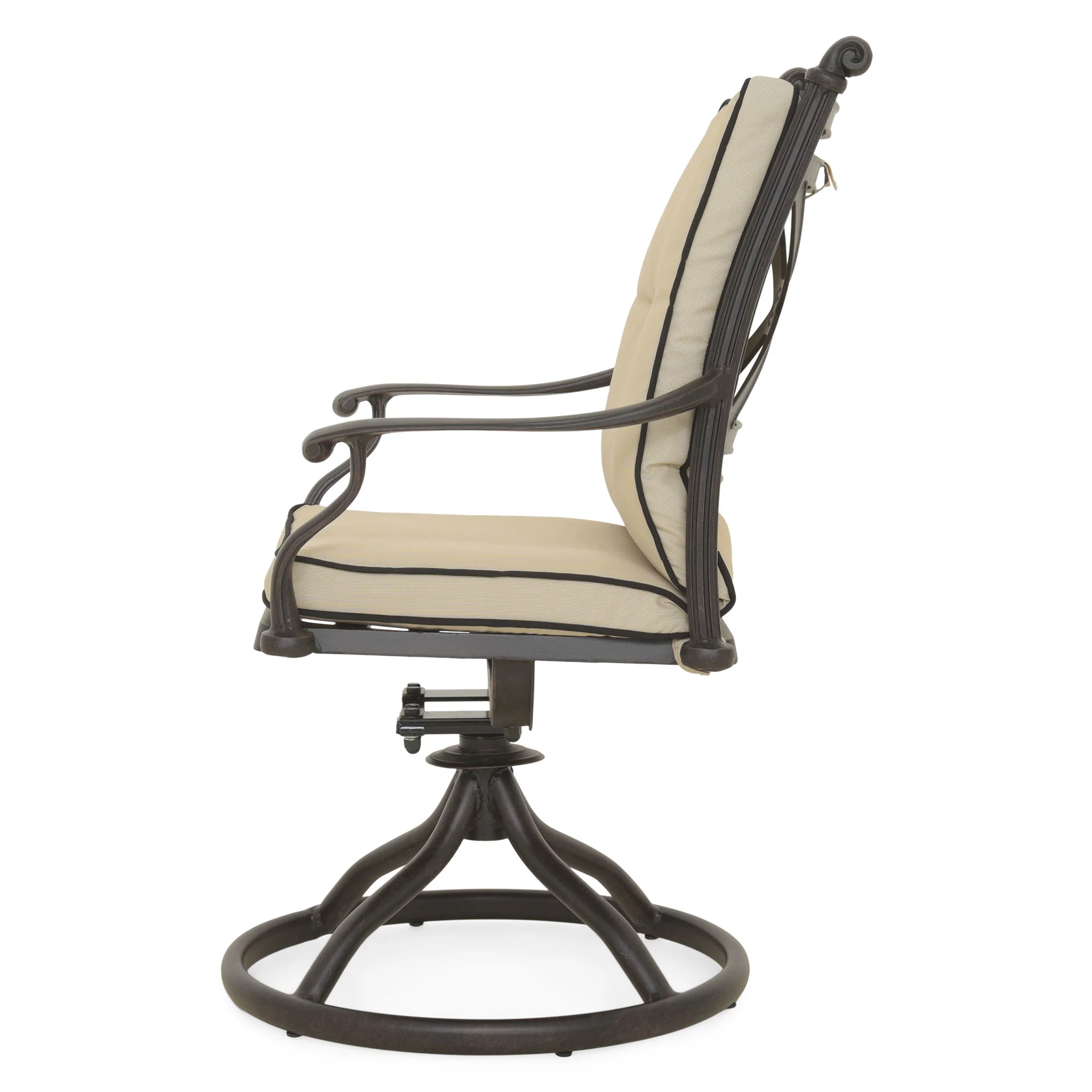 KINGSTON Set mobilier terasă/grădină, 2 scaune balansoare/rotative - Image 4