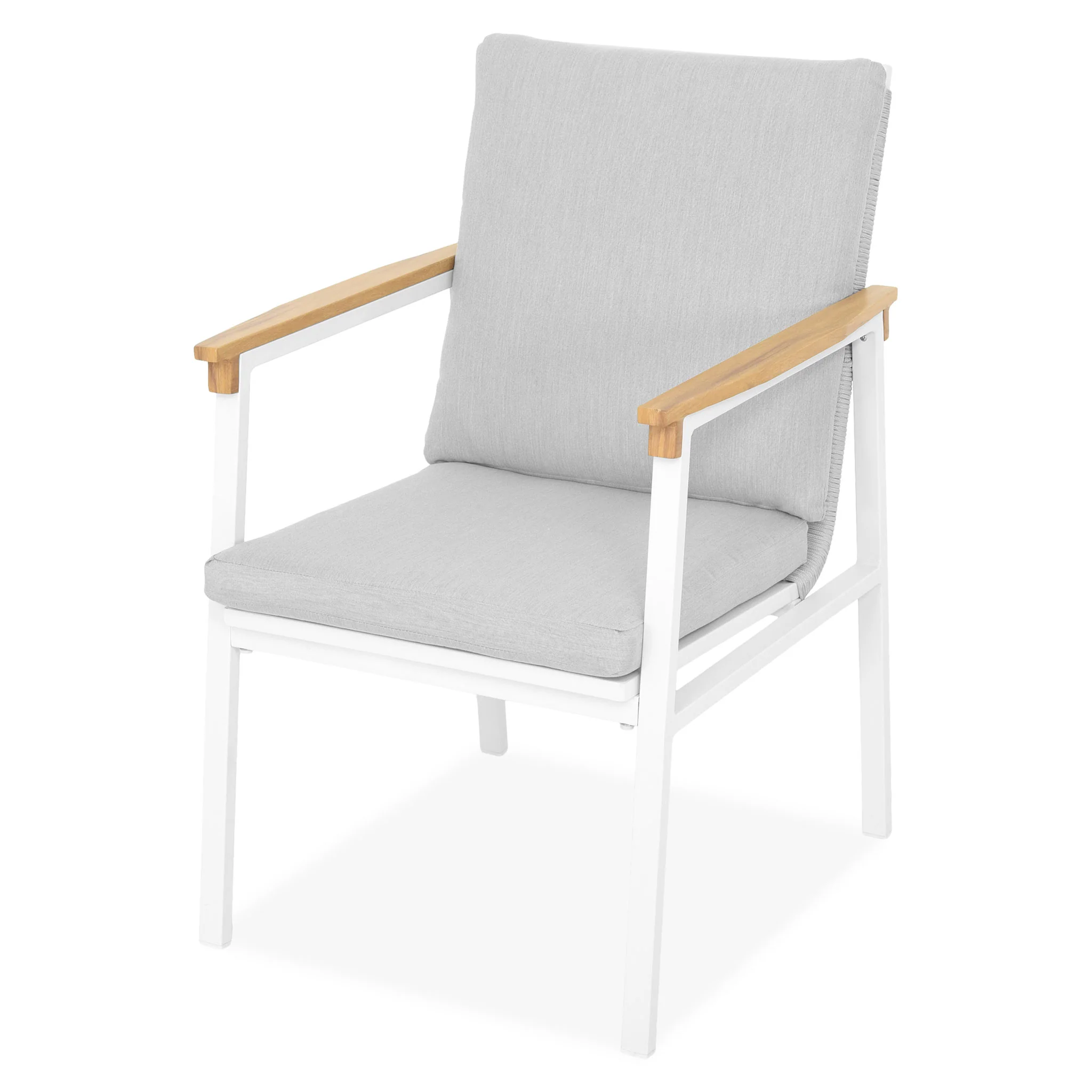 ALESSIA Set mobilier terasă/grădină, 4 scaune suprapozabile - Image 11