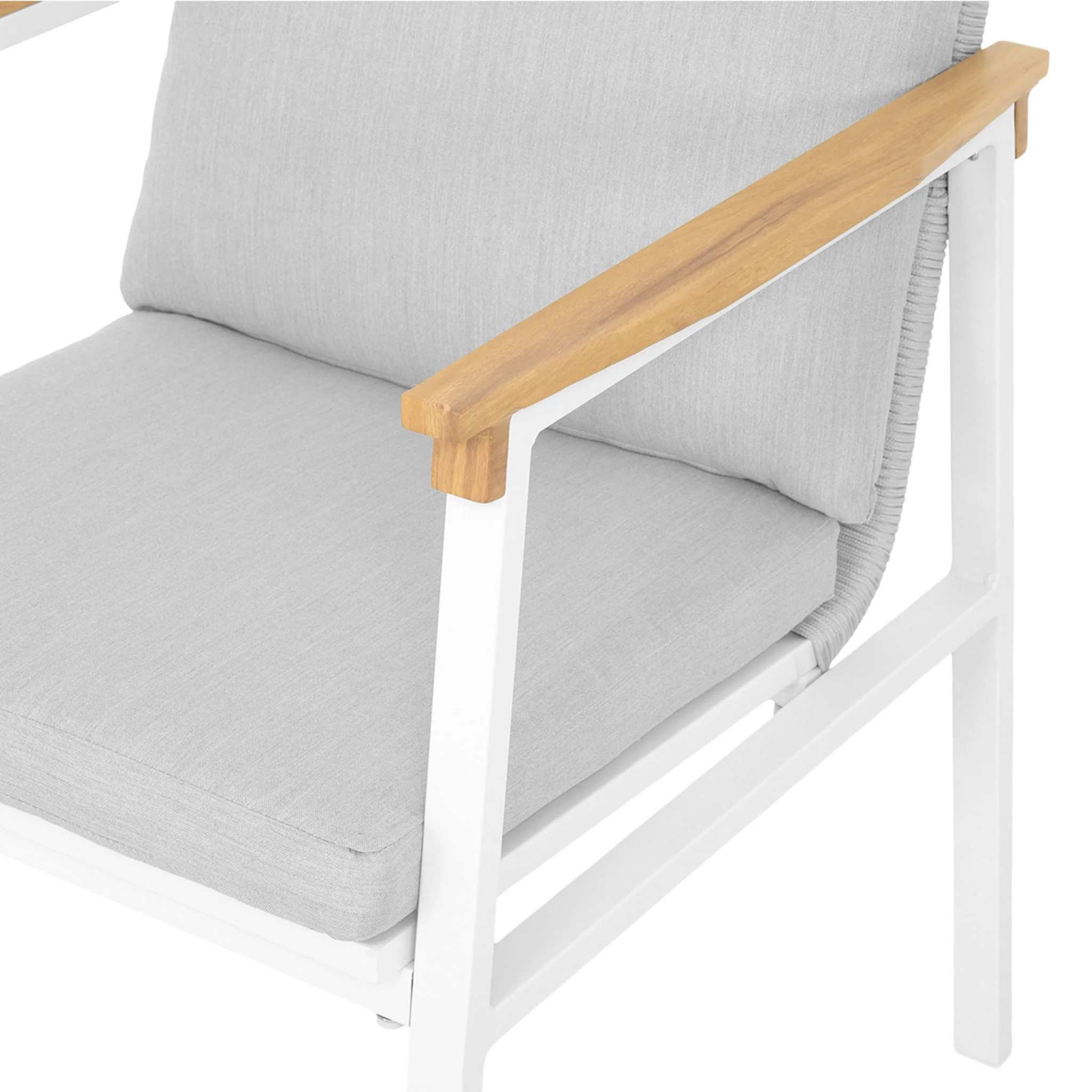 ALESSIA Set mobilier terasă/grădină, 4 scaune suprapozabile - Image 15