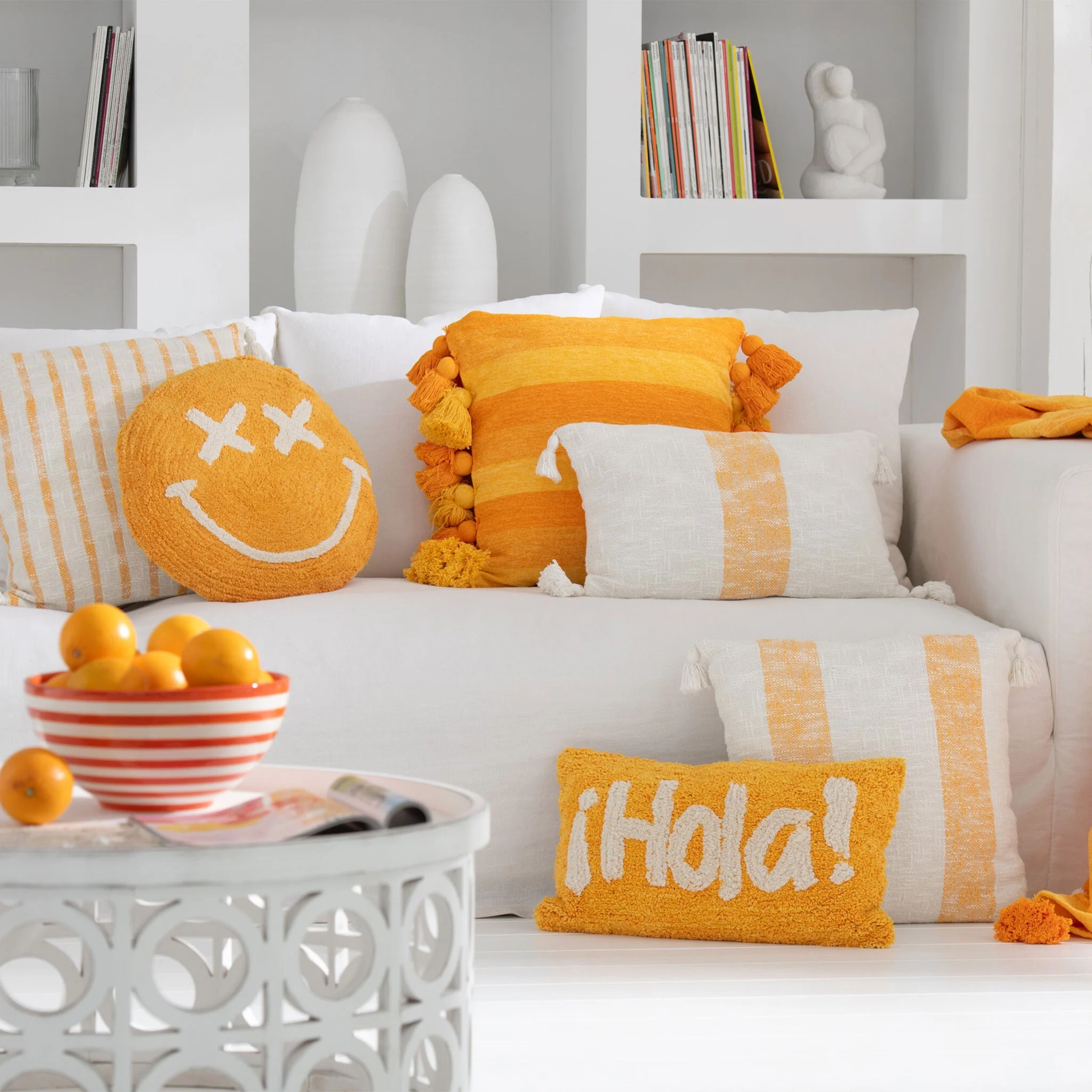 SMILEY Pernă decorativă, D.45cm - Image 6