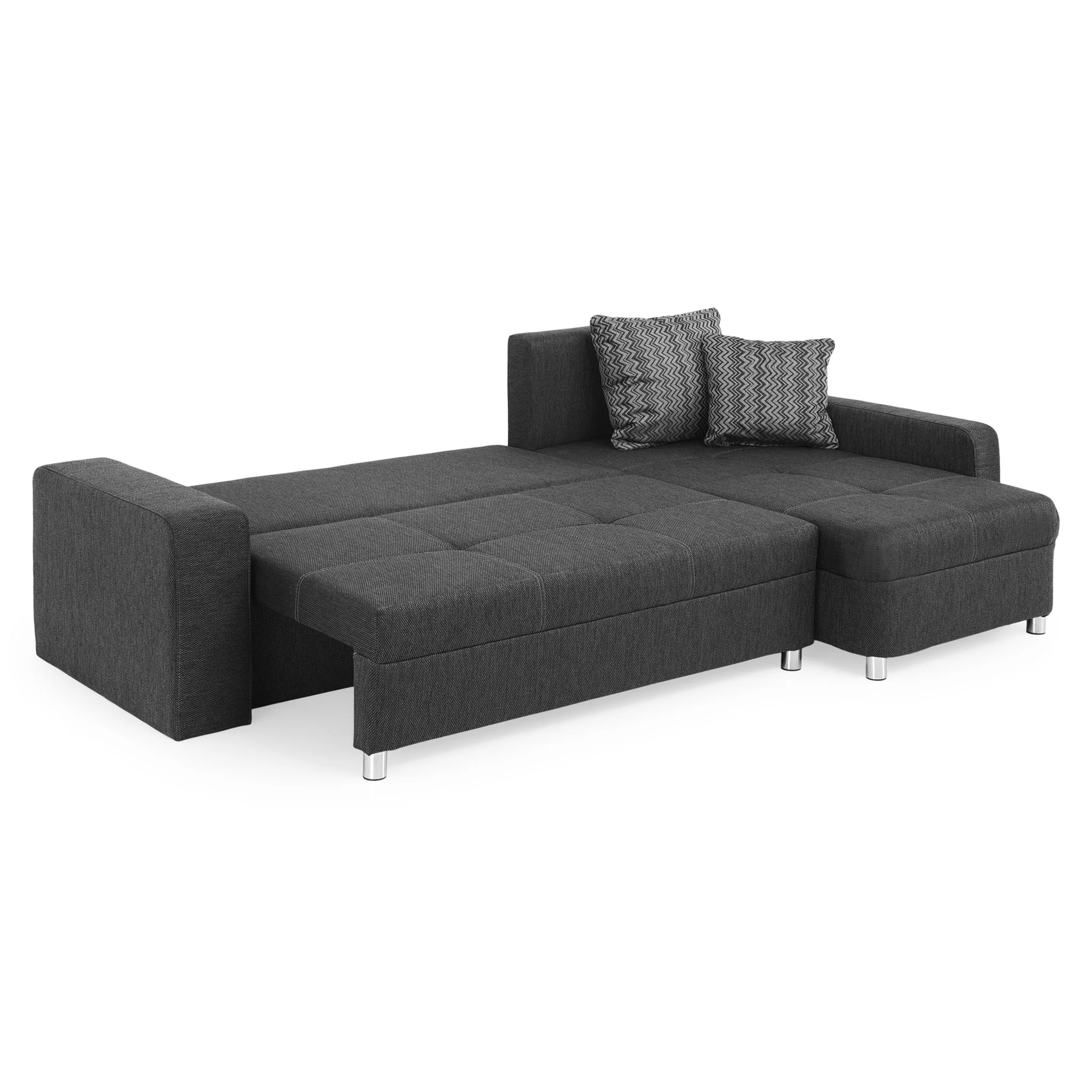 CINZA Colțar extensibil cu șezlong interschimbabil, stofă - Image 3