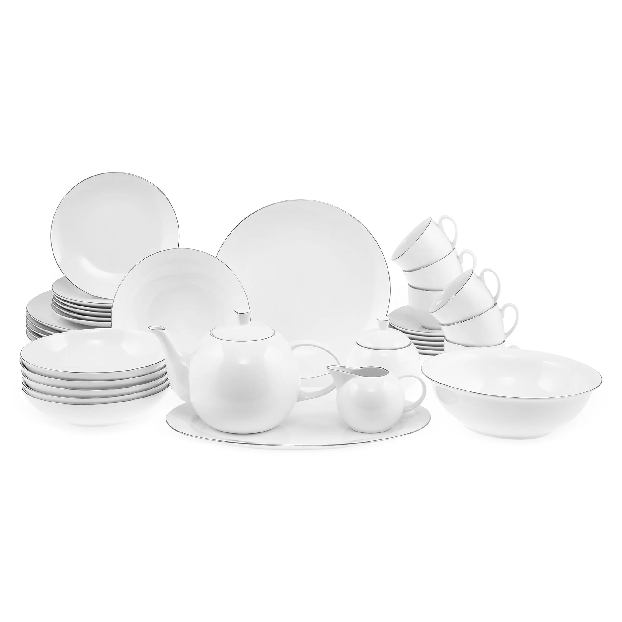 CLARA Set veselă, porțelan, 35 piese - Image 22