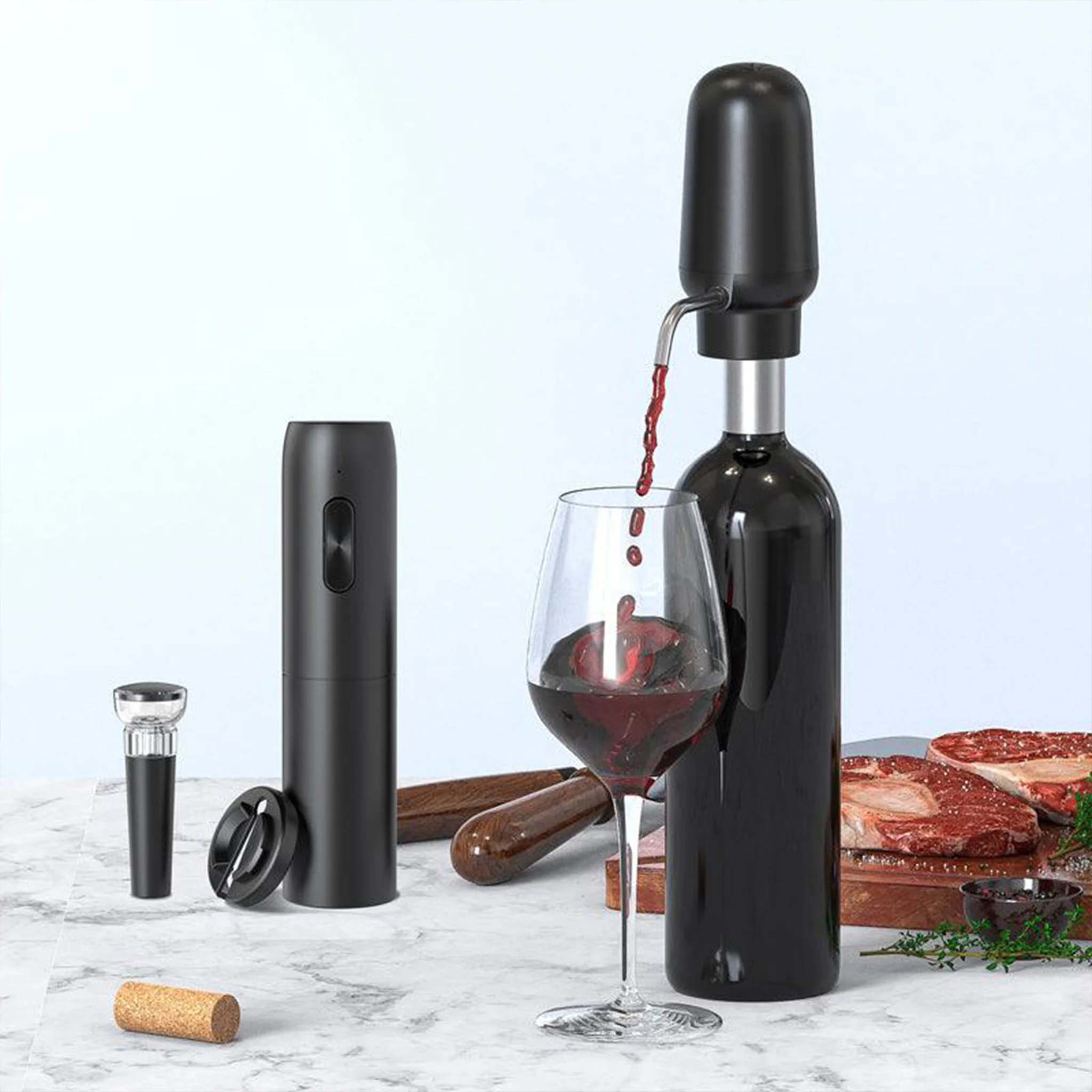 WINE Set tirbușon electric cu accesorii - Image 2