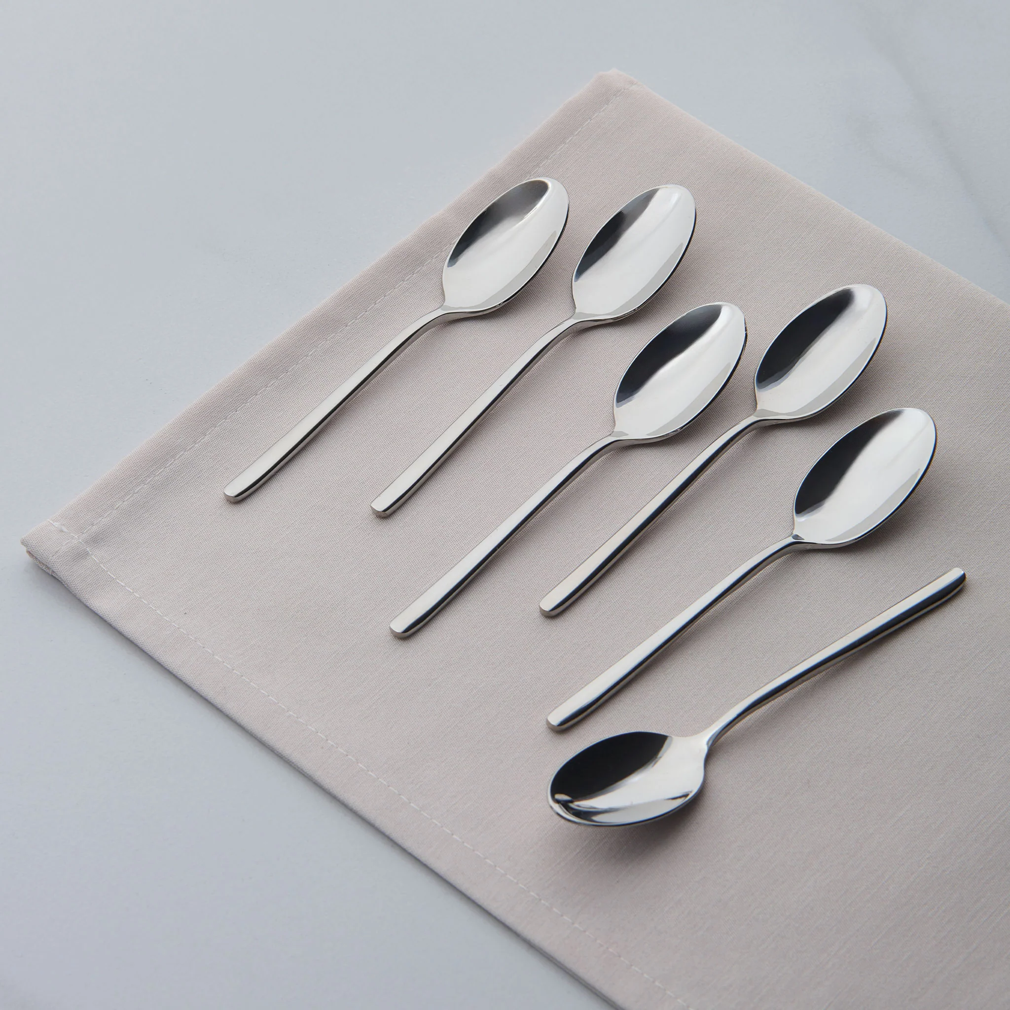 HERMES Set 6 lingurițe pentru cafea, inox