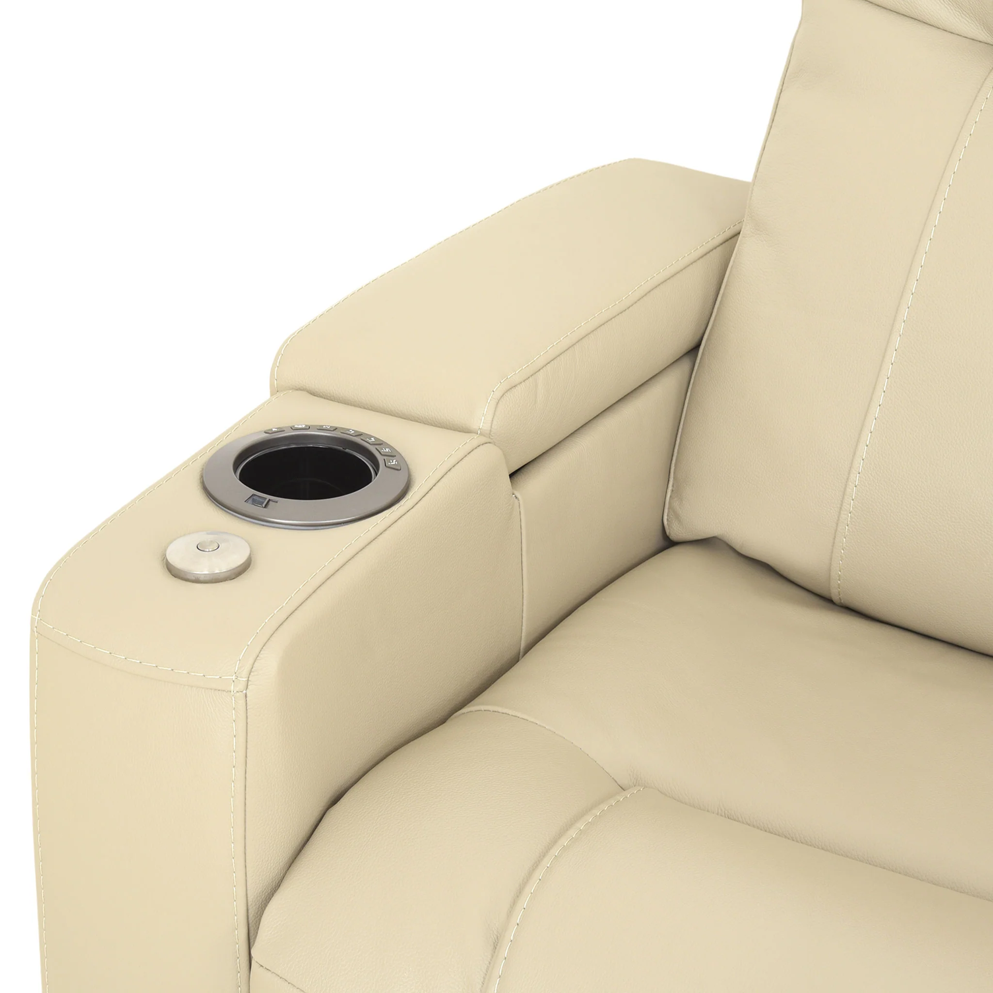 BOURKE Fotoliu cu recliner electric, piele - Image 18
