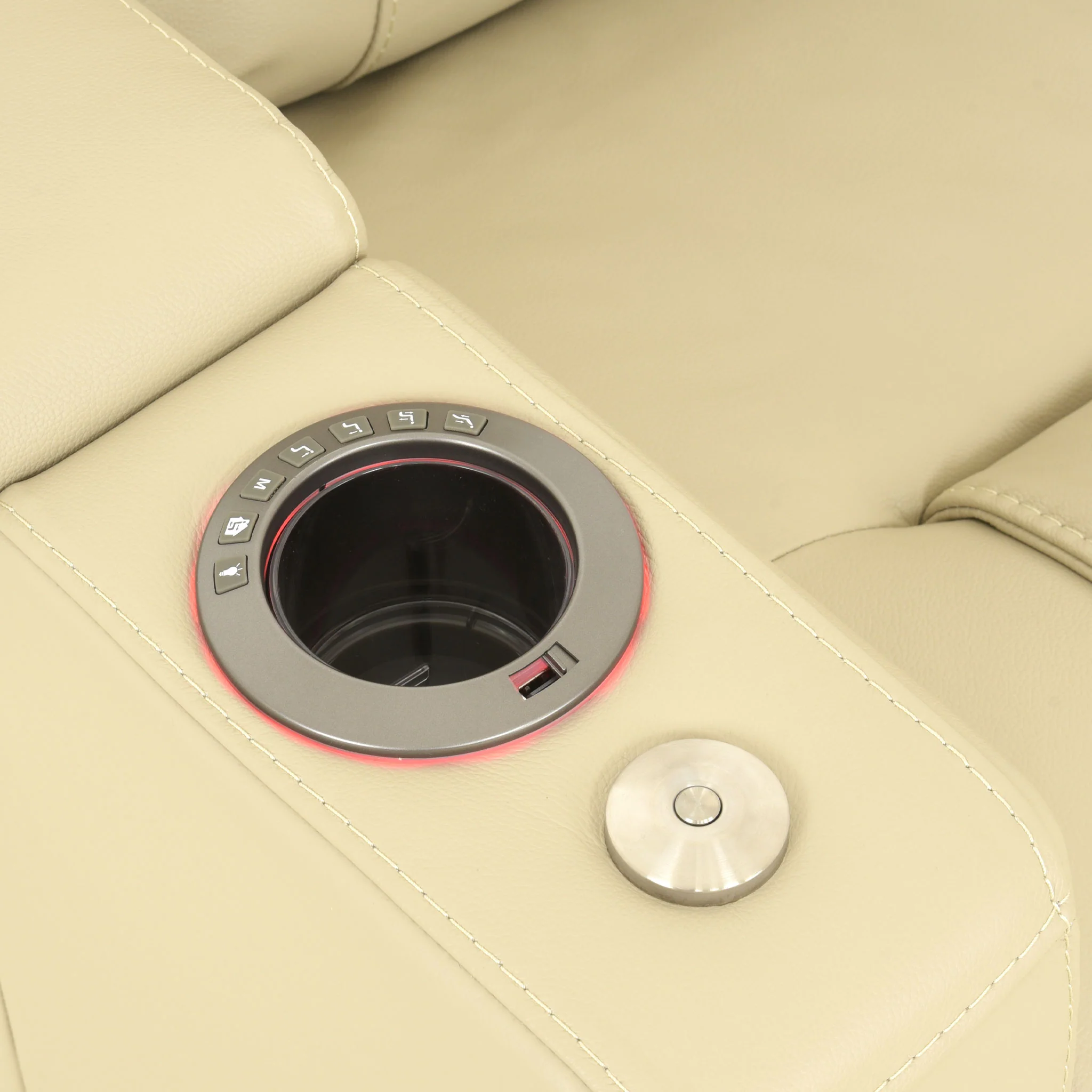 BOURKE Fotoliu cu recliner electric, piele - Image 23