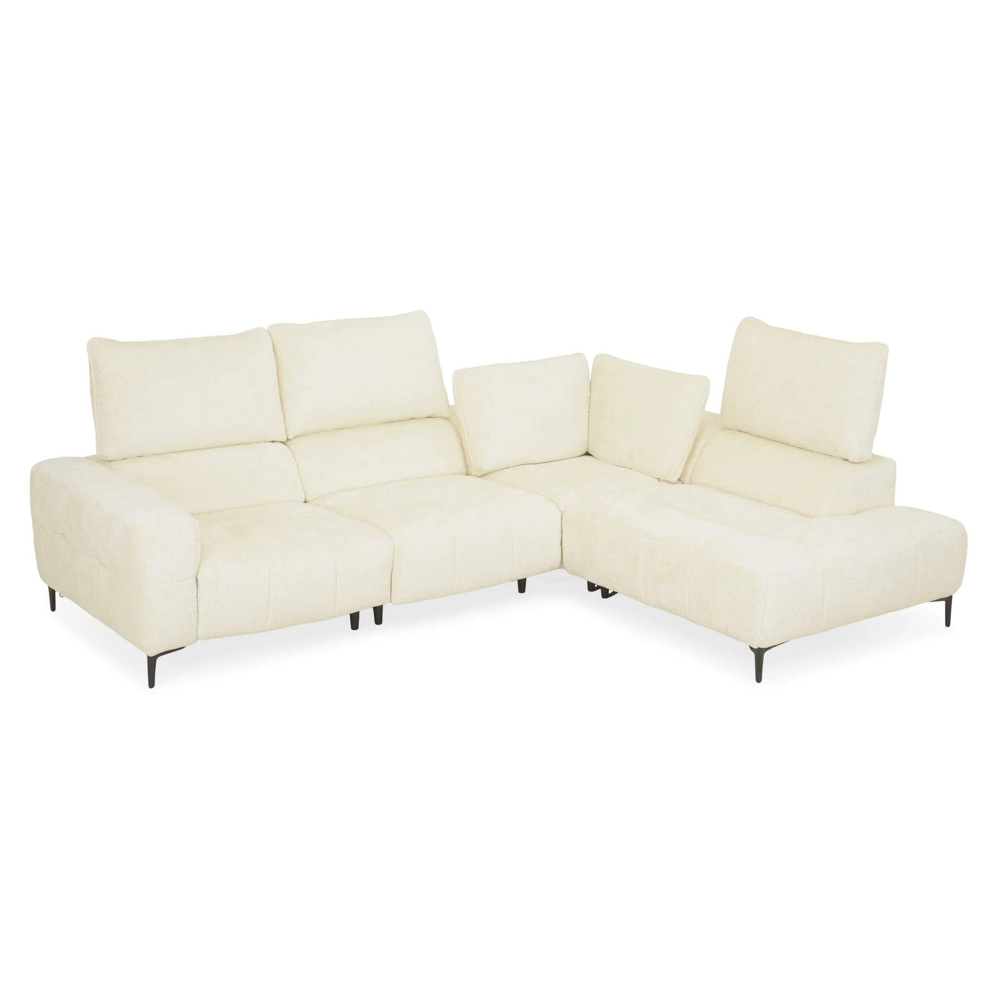 KARSTON Colțar cu șezlong stânga/dreapta, recliner electric, stofă - Image 109