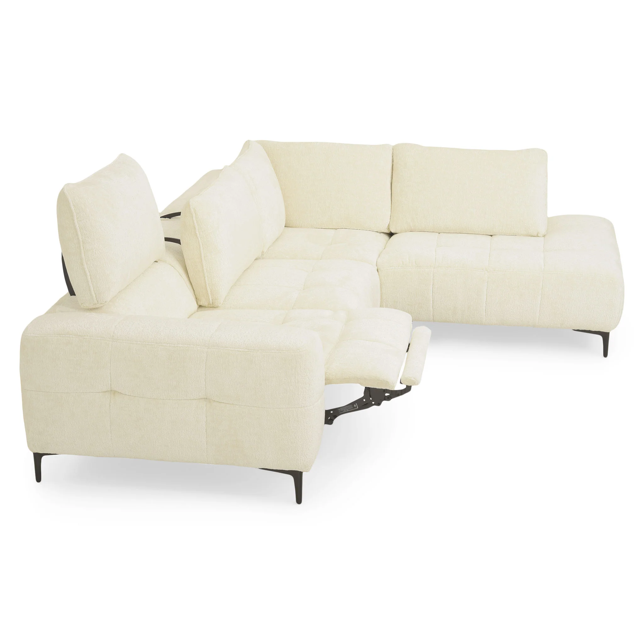 KARSTON Colțar cu șezlong stânga/dreapta, recliner electric, stofă - Image 114