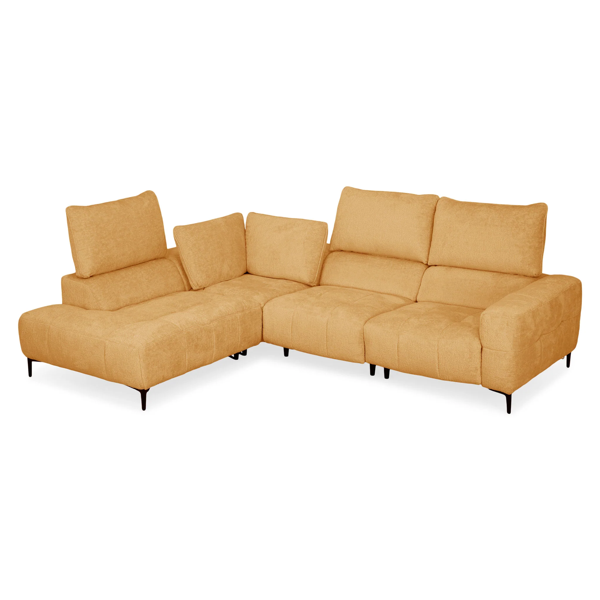KARSTON Colțar cu șezlong stânga/dreapta, recliner electric, stofă - Image 126