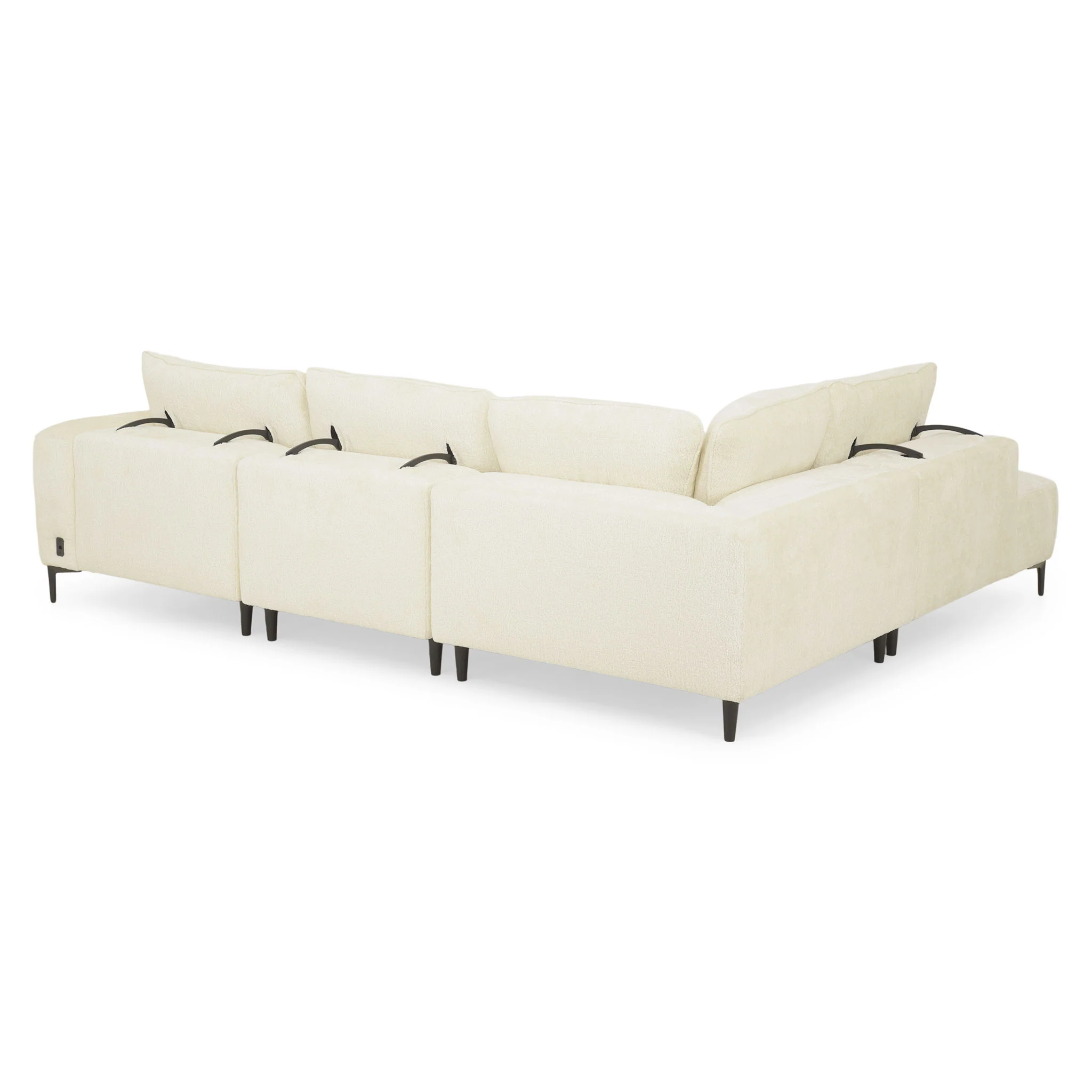 KARSTON Colțar cu șezlong stânga/dreapta, recliner electric, stofă - Image 17