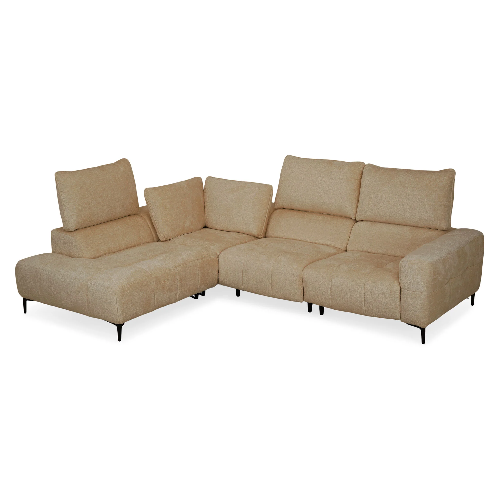 KARSTON Colțar cu șezlong stânga/dreapta, recliner electric, stofă - Image 51