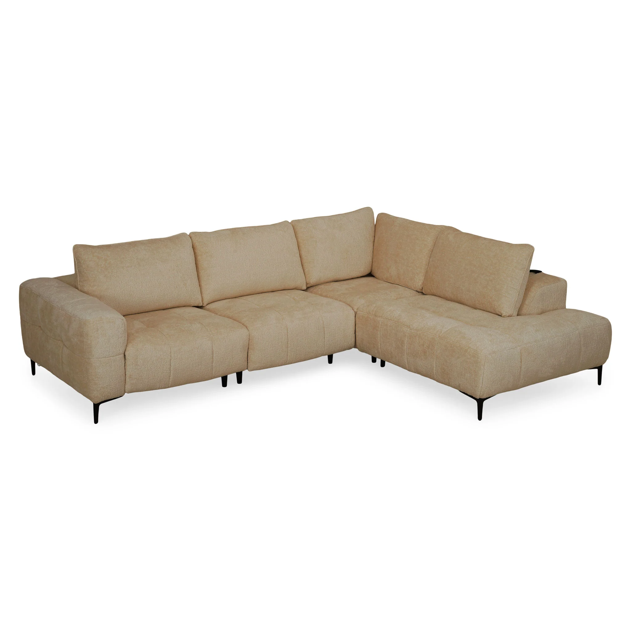 KARSTON Colțar cu șezlong stânga/dreapta, recliner electric, stofă - Image 63