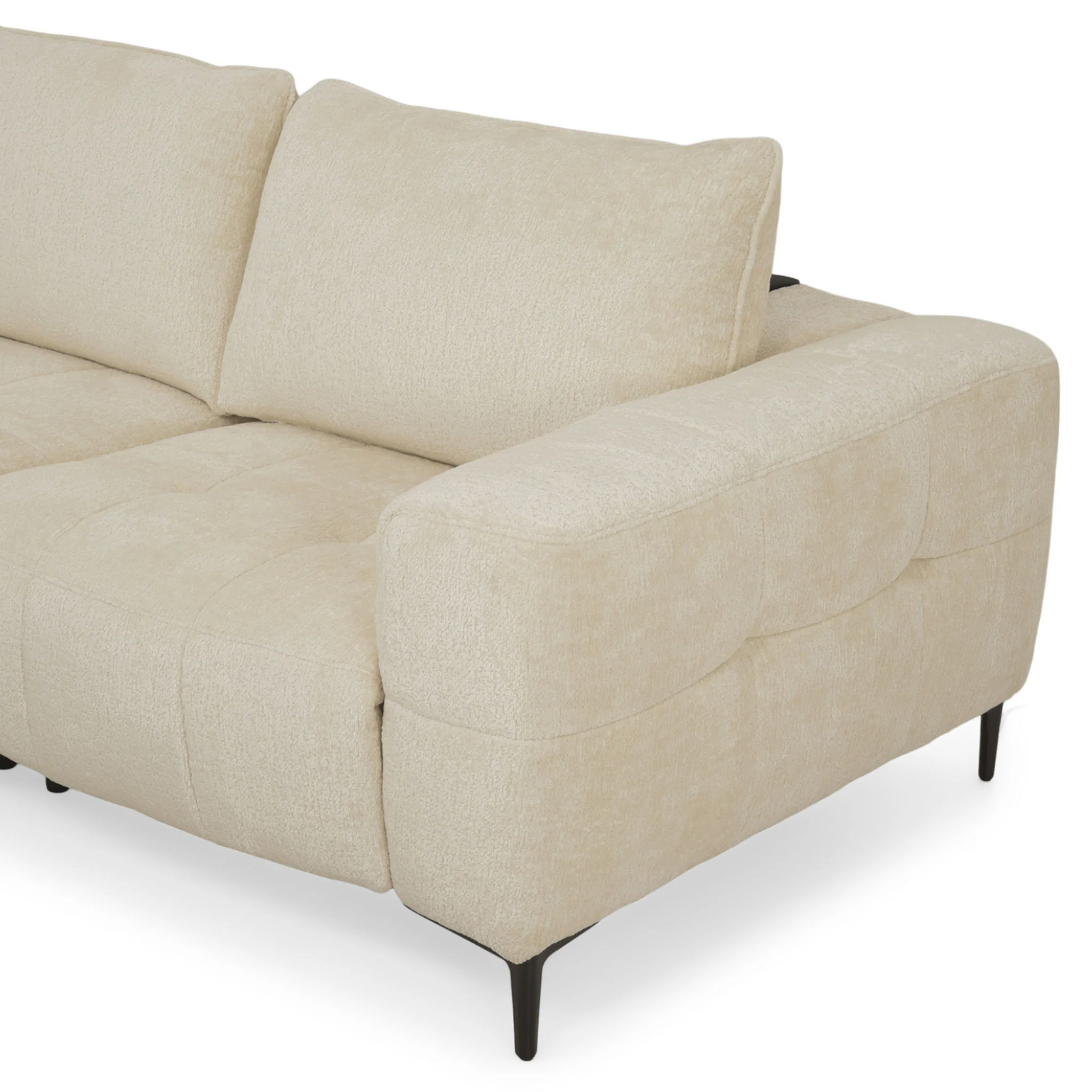 KARSTON Colțar cu șezlong stânga/dreapta, recliner electric, stofă - Image 88