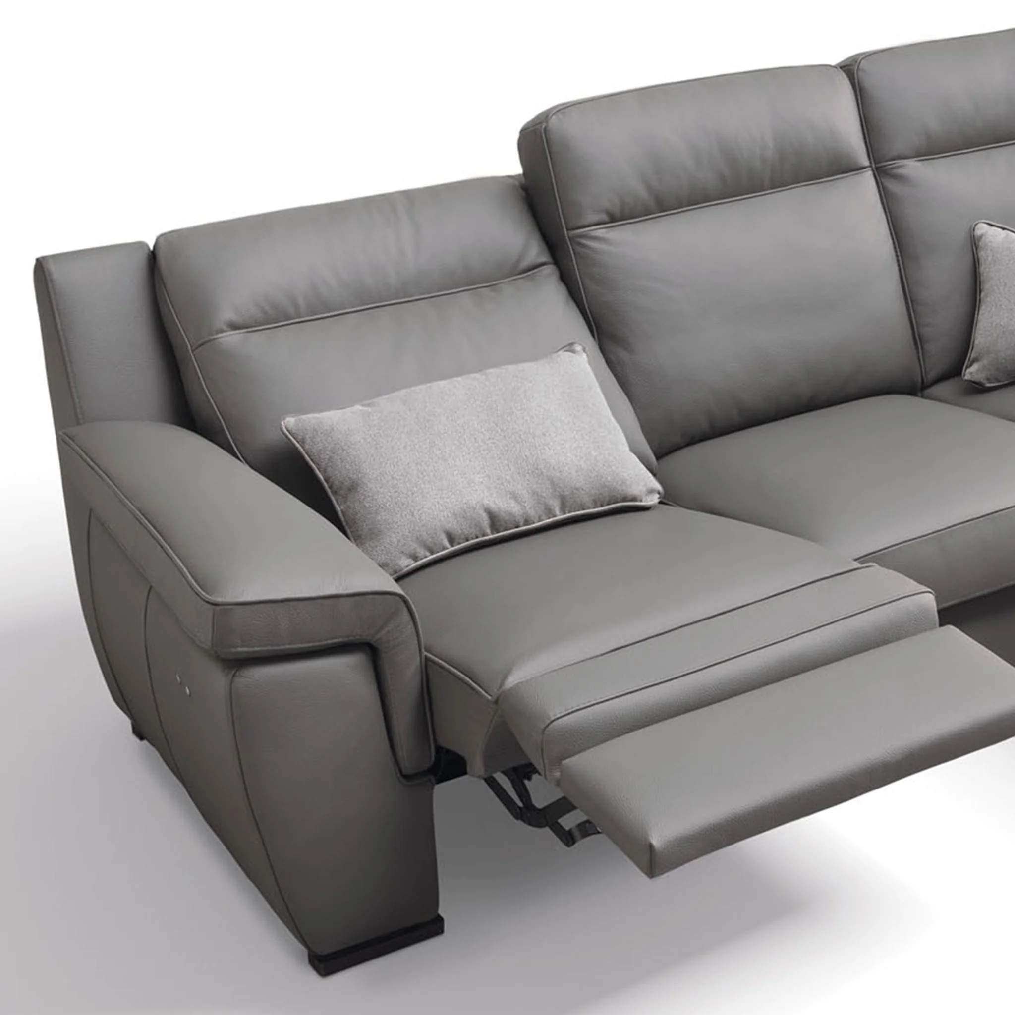 SOLINGEN Colțar cu șezlong stânga/dreapta, recliner electric, piele - Image 2
